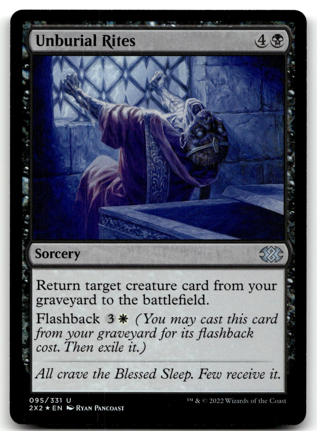 Unburial Rites 95 Uncommon Double Masters 2022 Magic: The Gathering Foil NM