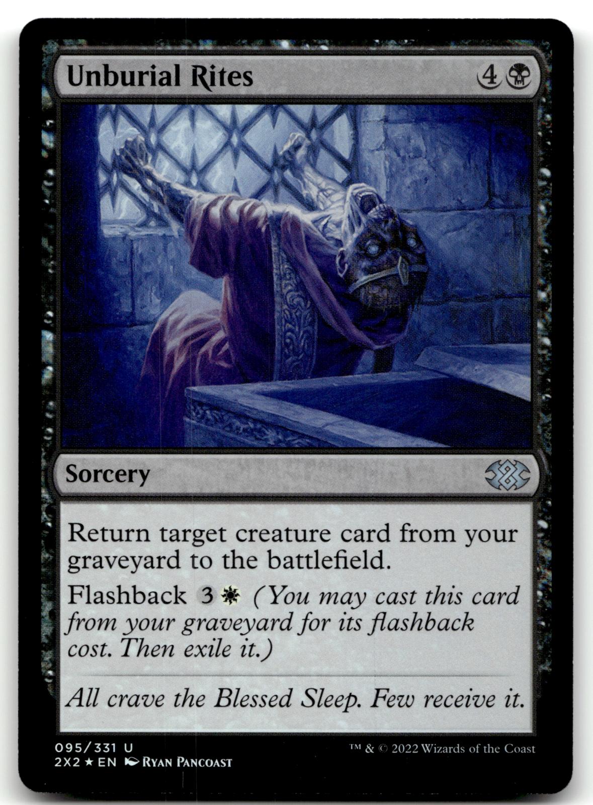 Unburial Rites 95 Uncommon Double Masters 2022 Magic: The Gathering Foil NM