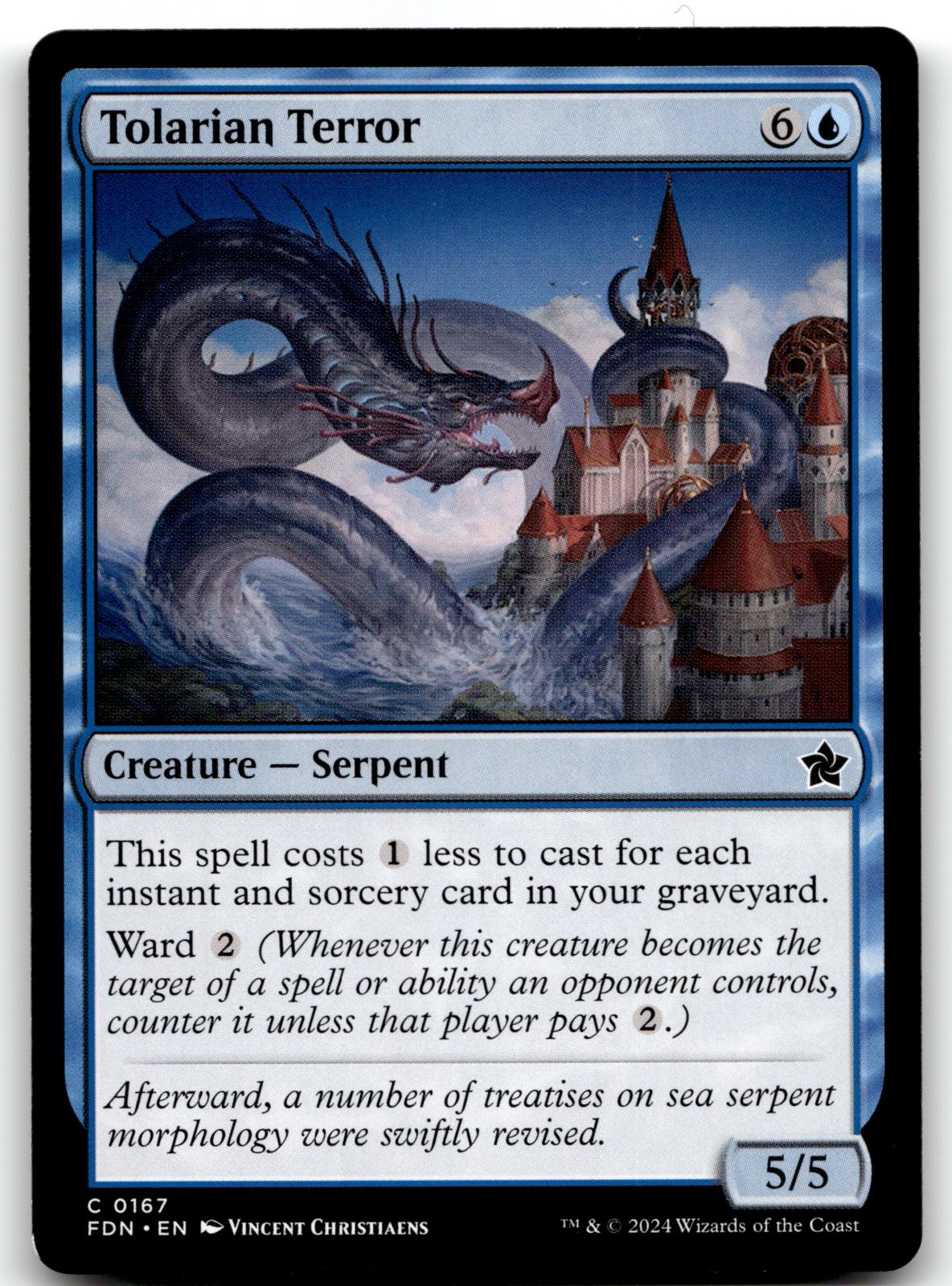 Tolarian Terror 167 Common Foundations Magic: The Gathering Near Mint