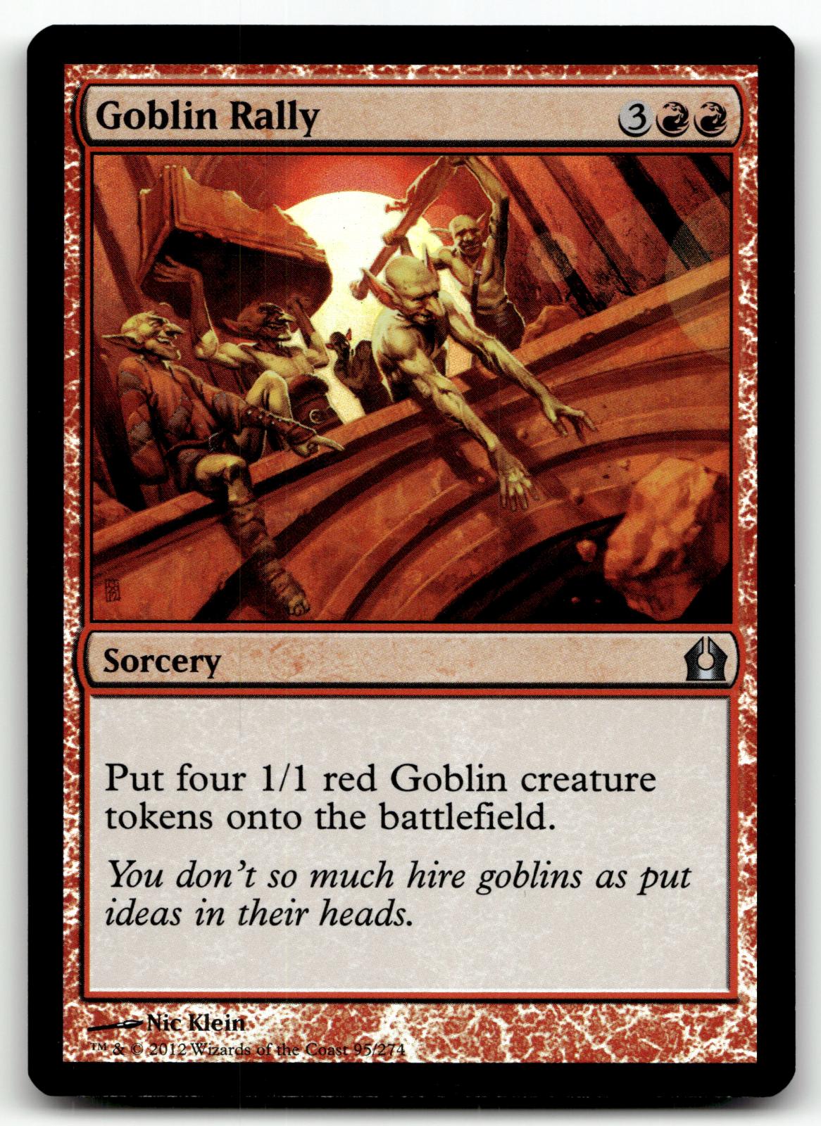 Goblin Rally 95 Uncommon Return to Ravnica Magic: The Gathering Foil Near Mint