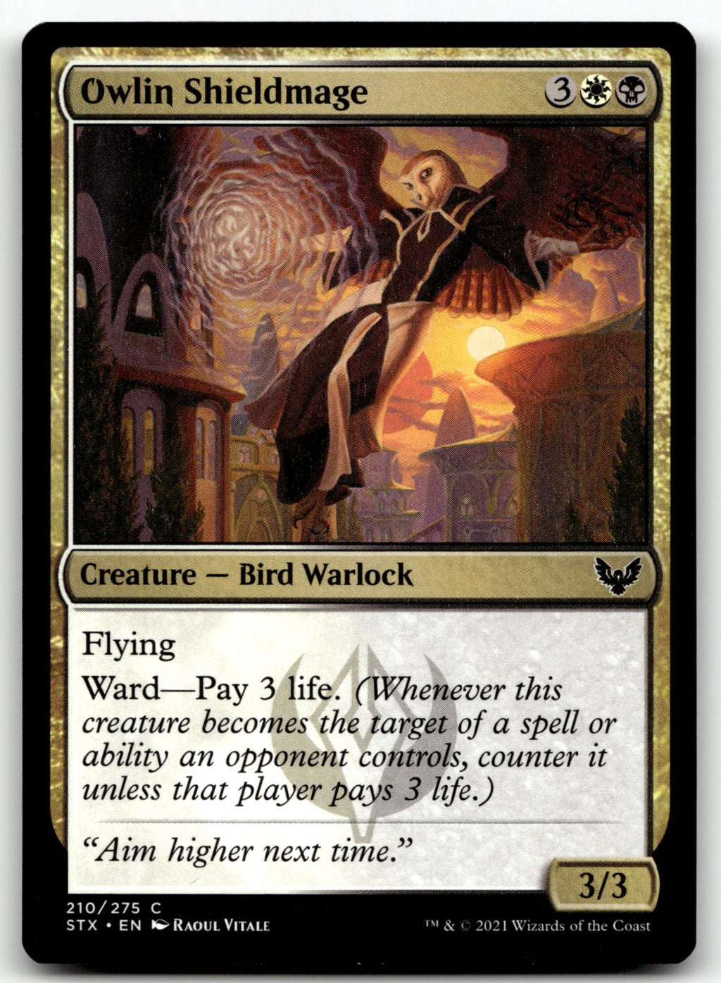 Owlin Shieldmage 210 Common Strixhaven: School of Mages Magic: The Gathering NM