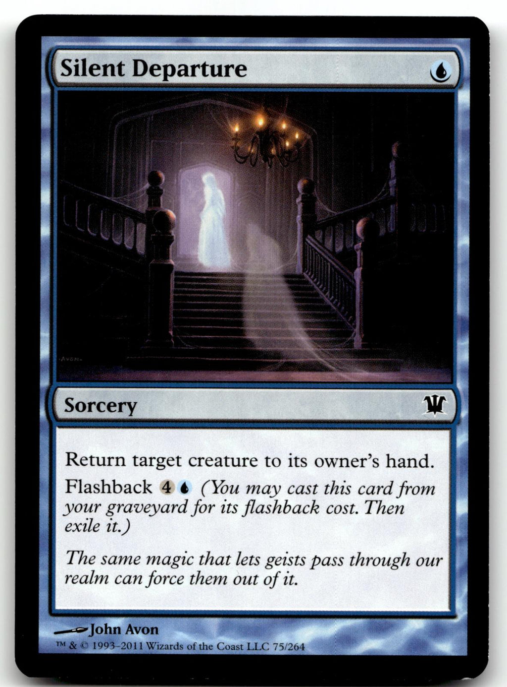Silent Departure 75 Common Innistrad Magic: The Gathering Near Mint