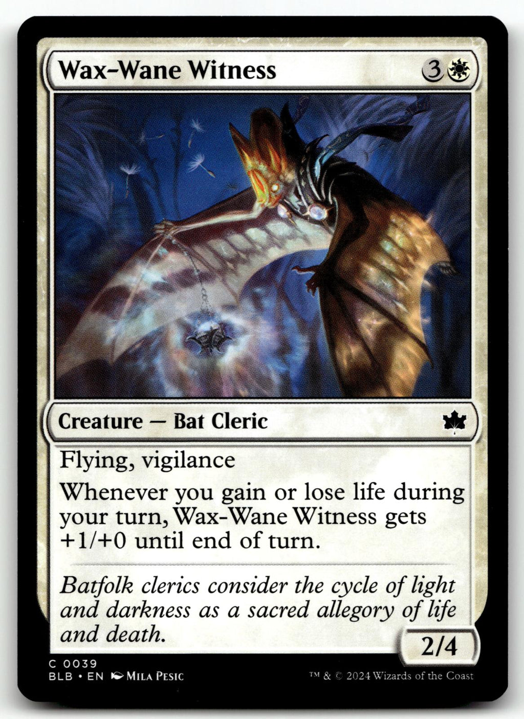 Wax-Wane Witness 39 Common Bloomburrow Magic: The Gathering Near Mint