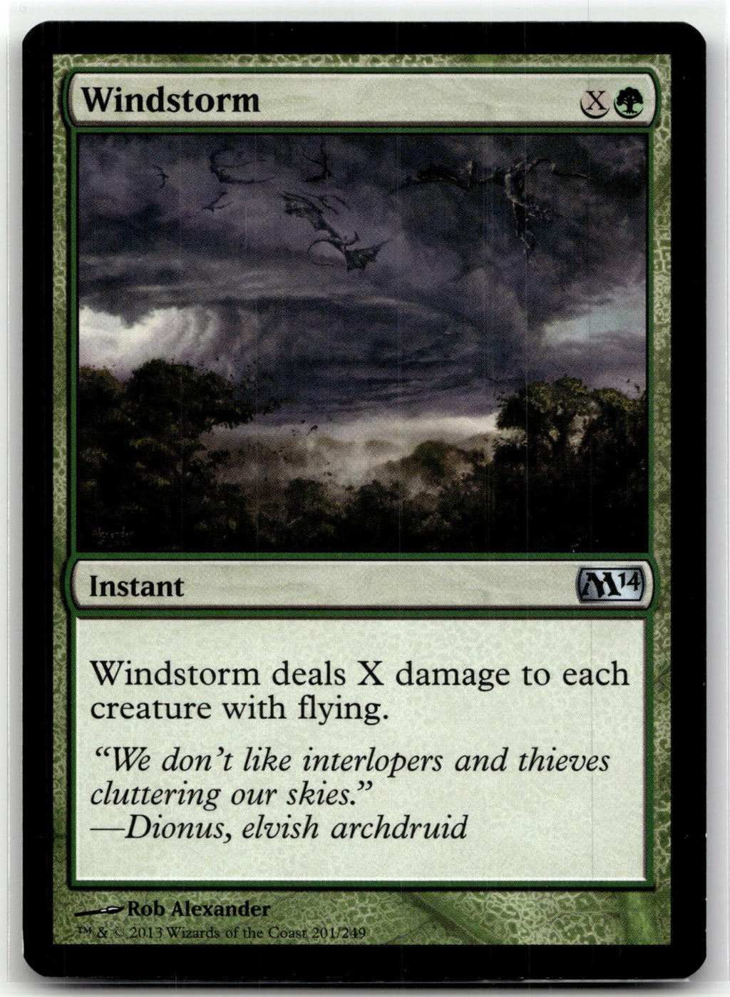 Windstorm 201 Uncommon Magic 2014 (M14) Magic: The Gathering Near Mint