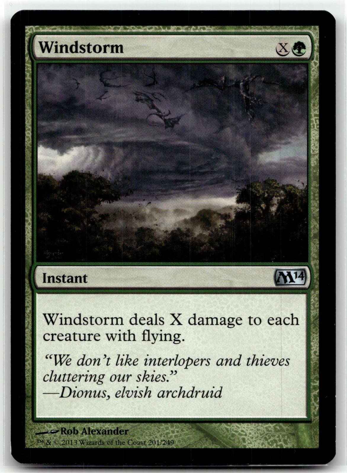 Windstorm 201 Uncommon Magic 2014 (M14) Magic: The Gathering Near Mint