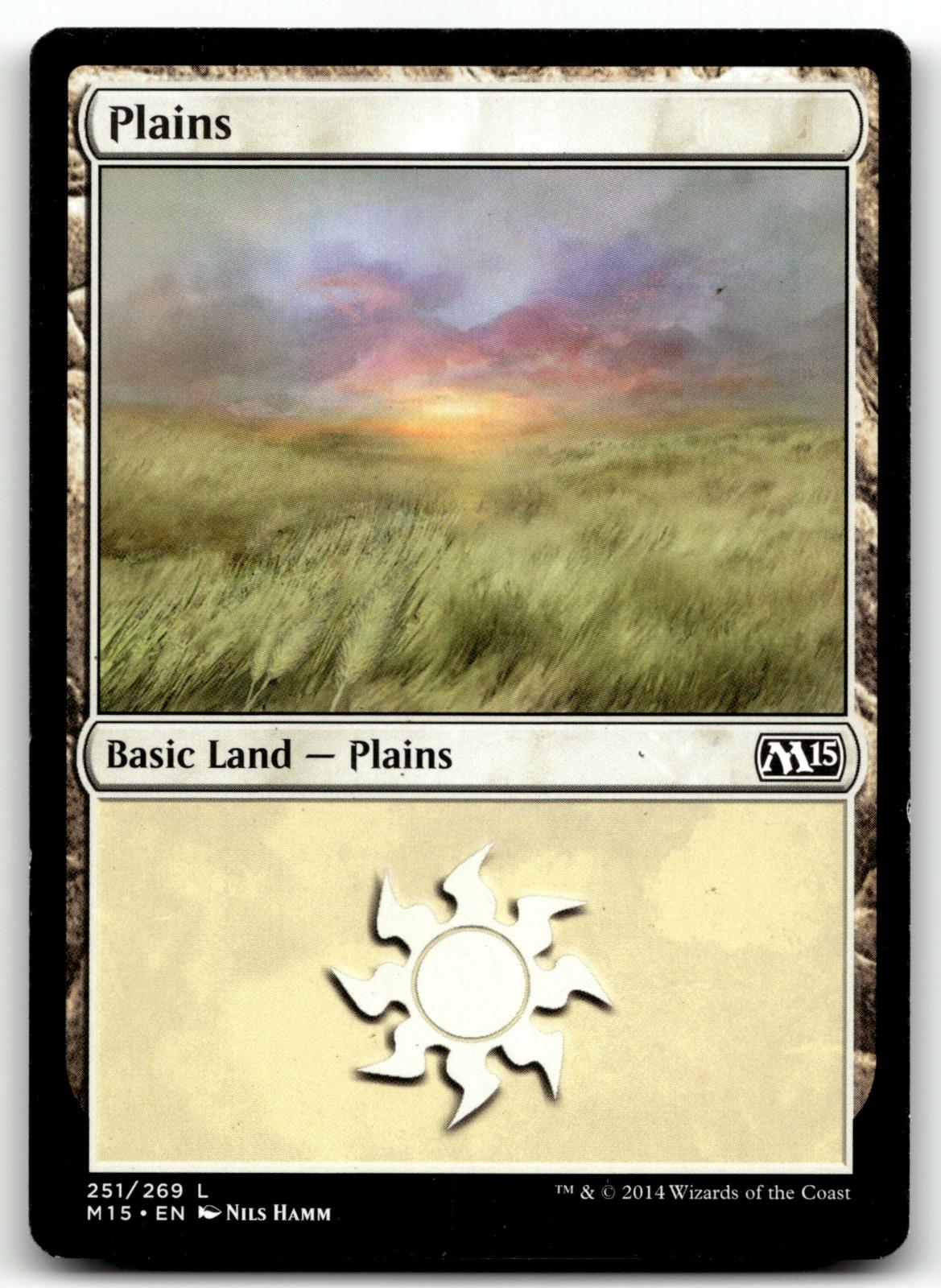 Plains (251) 251 Land Magic 2015 (M15) Magic: The Gathering Near Mint