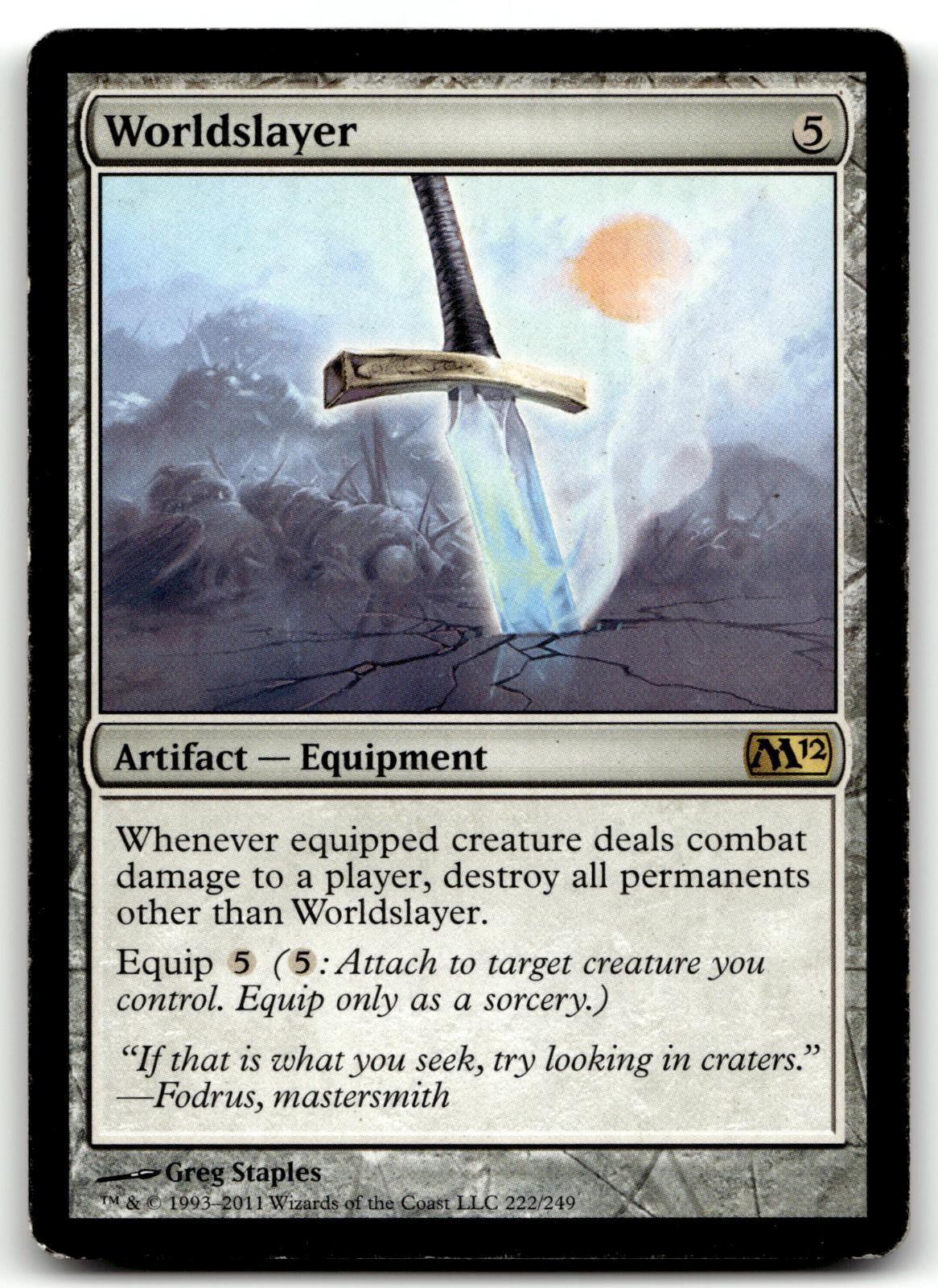 Worldslayer 222 Rare Magic 2012 (M12) Magic: The Gathering Near Mint