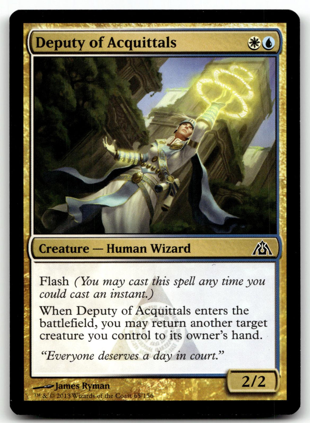 Deputy of Acquittals 65 Common Dragon's Maze Magic: The Gathering Near Mint