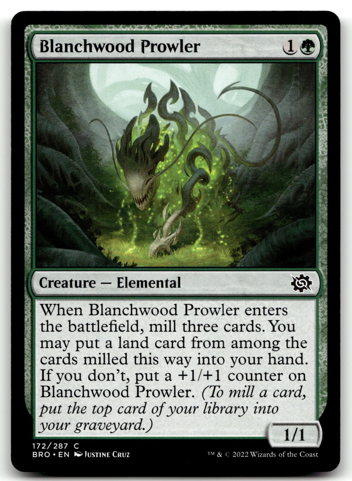 Blanchwood Prowler 172 Common The Brothers' War Magic: The Gathering Near Mint