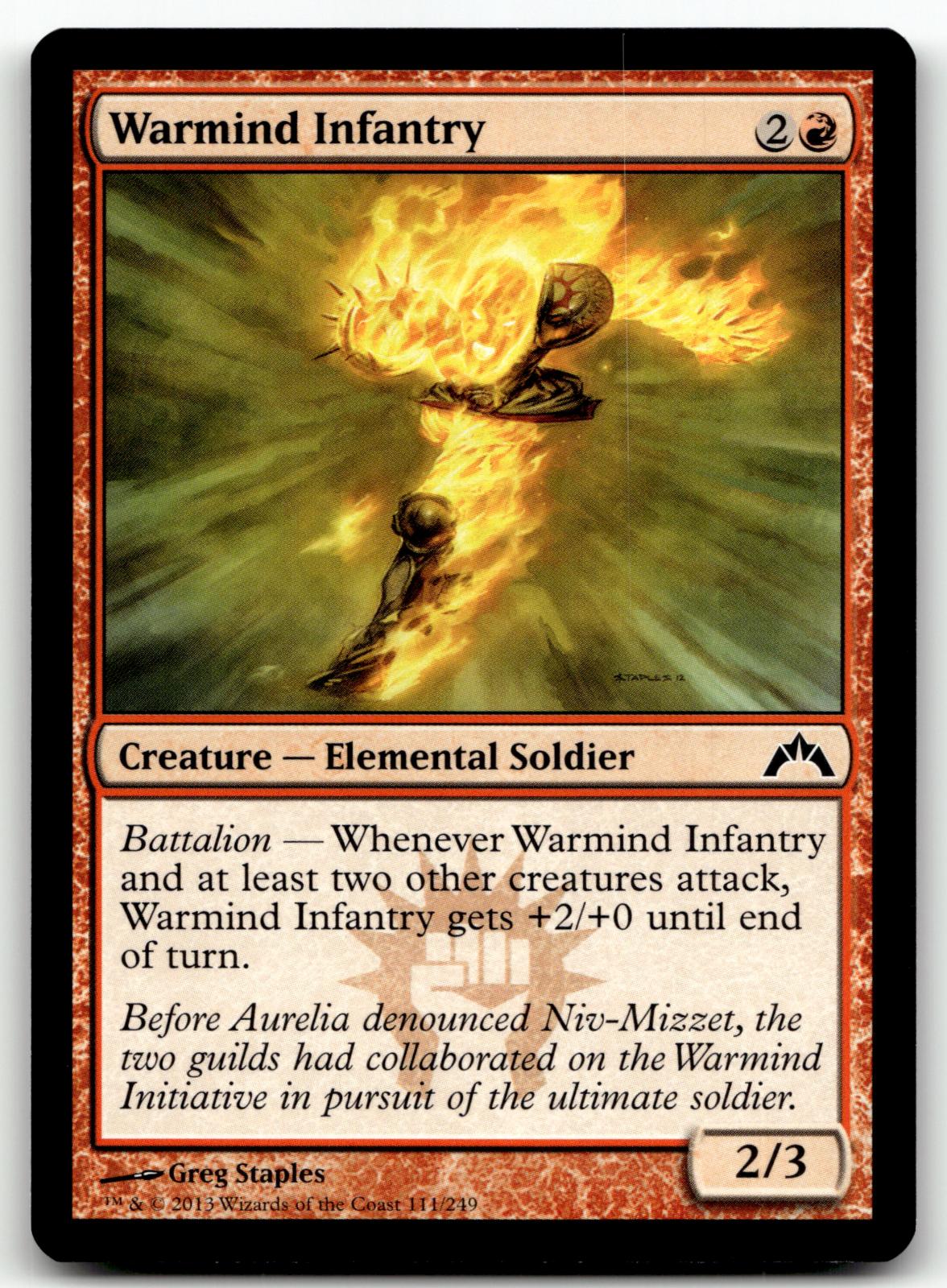 Warmind Infantry 111 Common Gatecrash Magic: The Gathering Near Mint