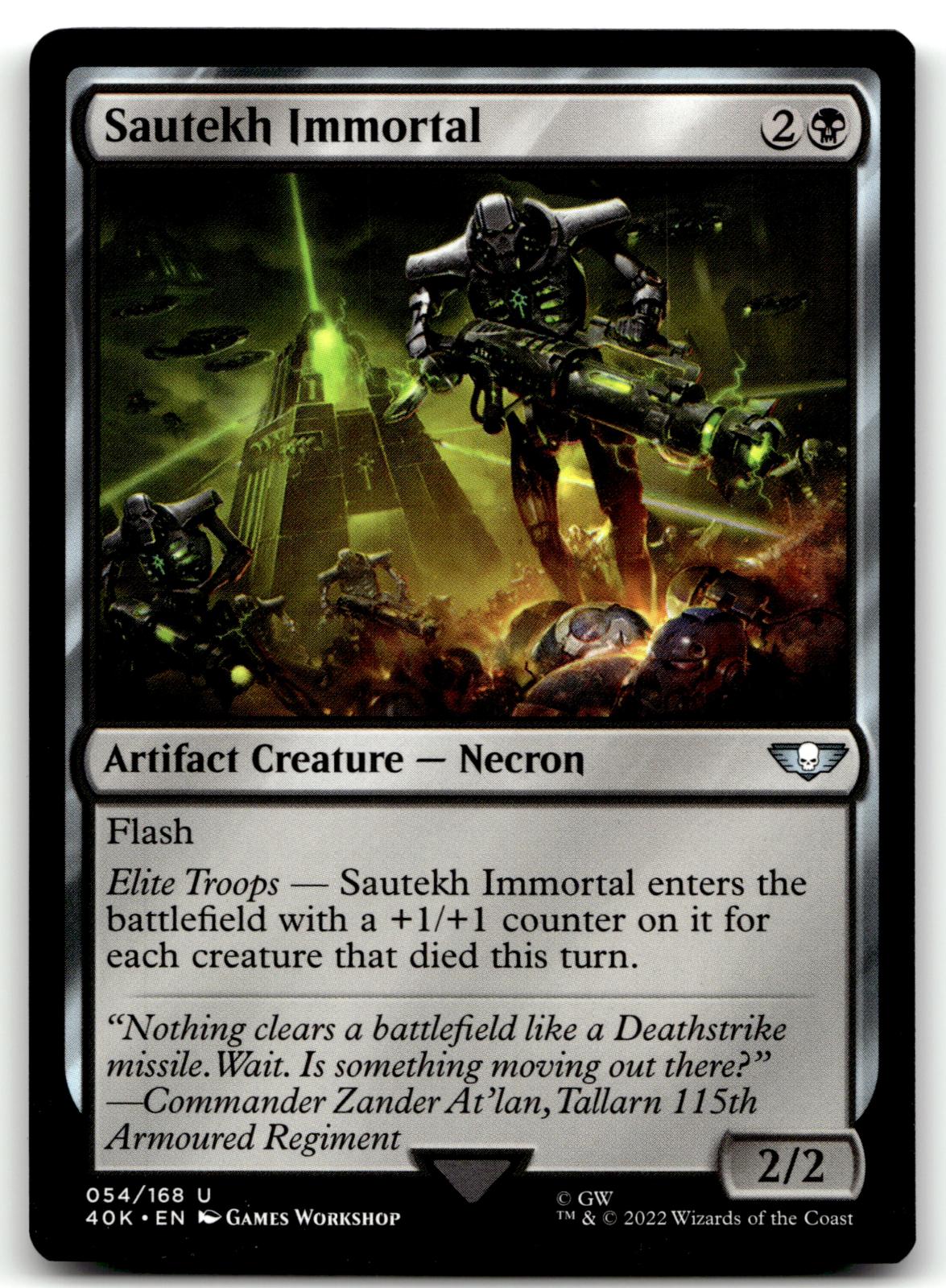 Sautekh Immortal 54 Universes Beyond: Warhammer 40,000 Magic: The Gathering NM