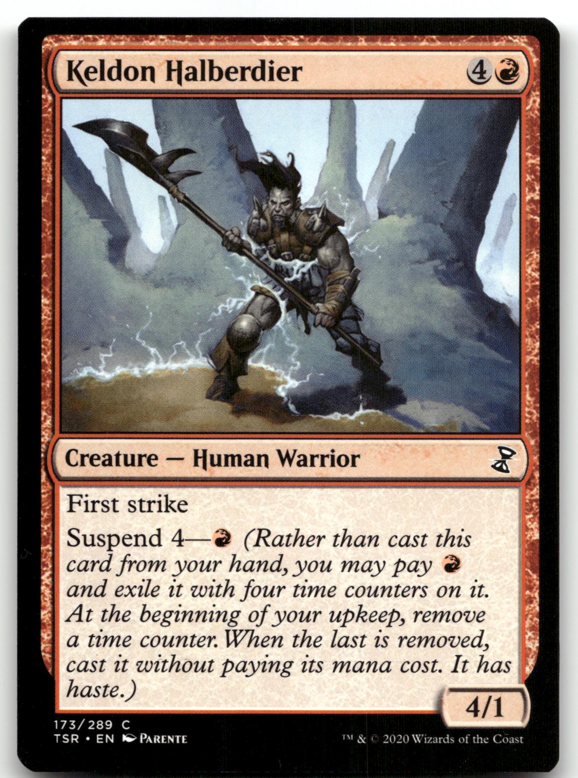 Keldon Halberdier 173 Common Time Spiral: Remastered Magic: The Gathering NM