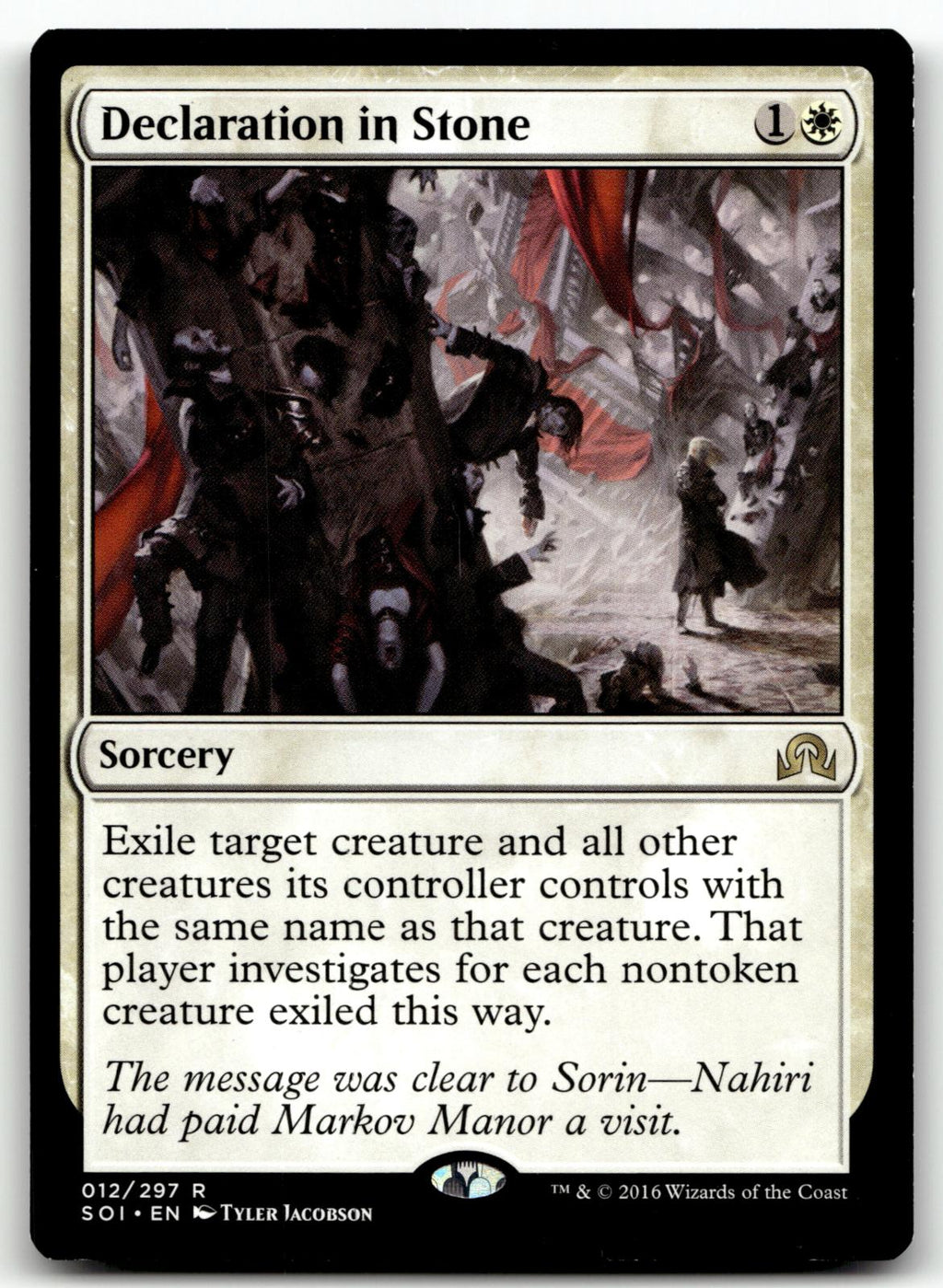 Declaration in Stone 12 Rare Shadows over Innistrad Magic: The Gathering NM