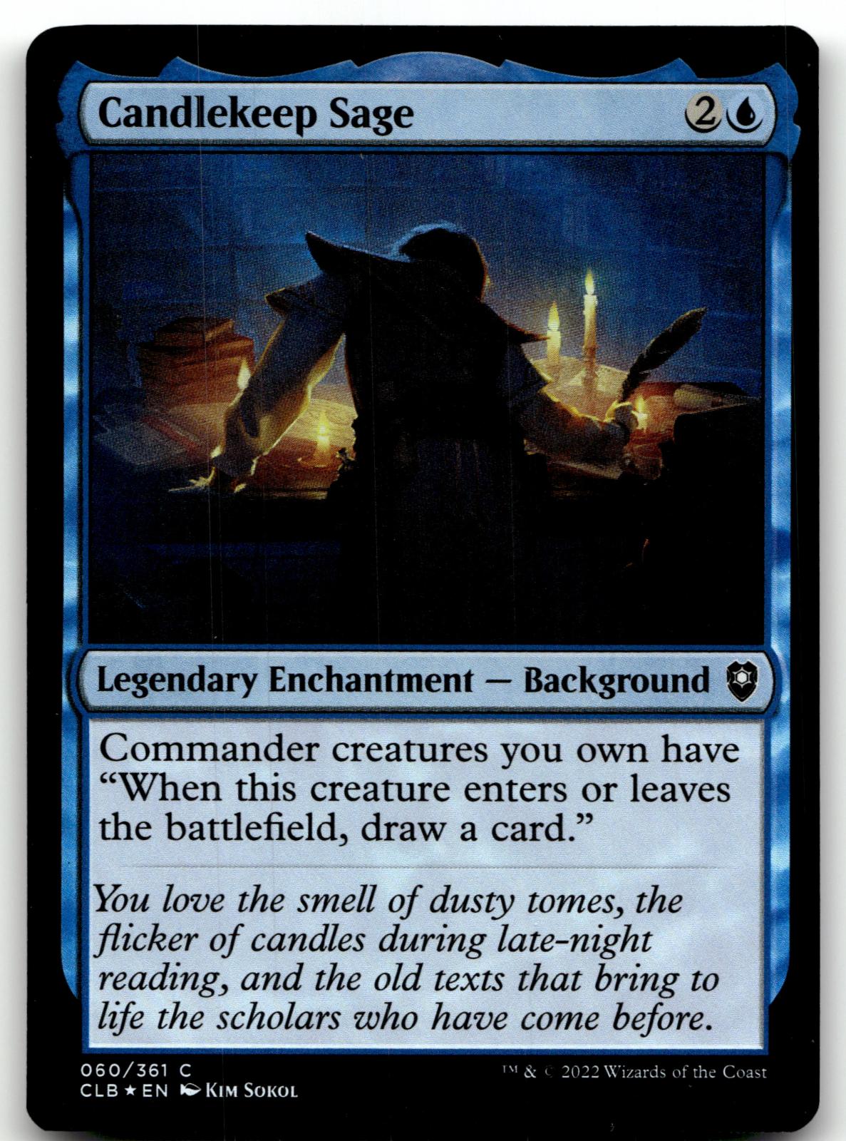 Candlekeep Sage 60 Commander Legends: Battle for Baldur's Gate Magic: The Gathering Foil NM