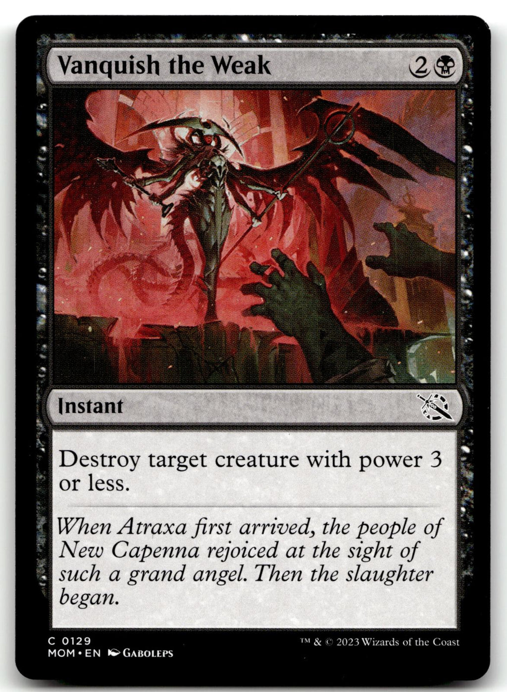 Vanquish the Weak 129 Common March of the Machine Magic: The Gathering Near Mint