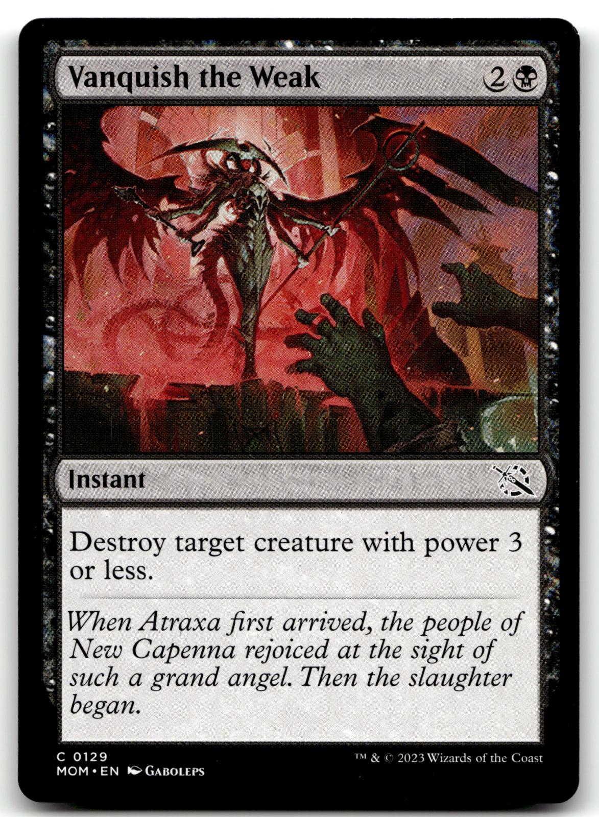 Vanquish the Weak 129 Common March of the Machine Magic: The Gathering Near Mint