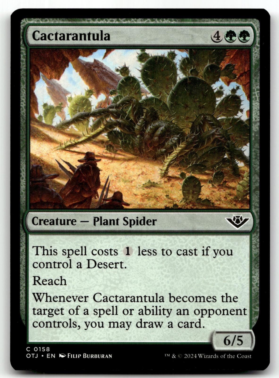 Cactarantula 158 Common Outlaws of Thunder Junction Magic: The Gathering NM