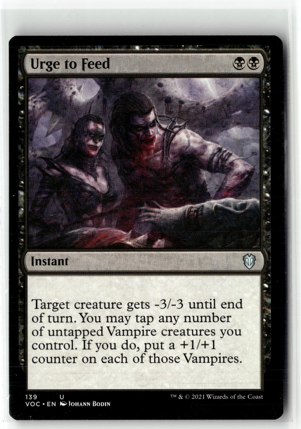 Urge to Feed 139 Commander: Innistrad: Crimson Vow Magic: The Gathering NM