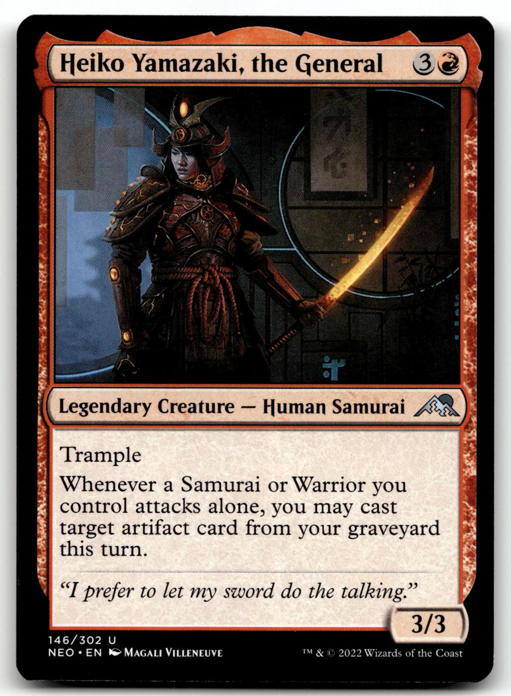 Heiko Yamazaki, the General 146 Kamigawa: Neon Dynasty Magic: The Gathering NM