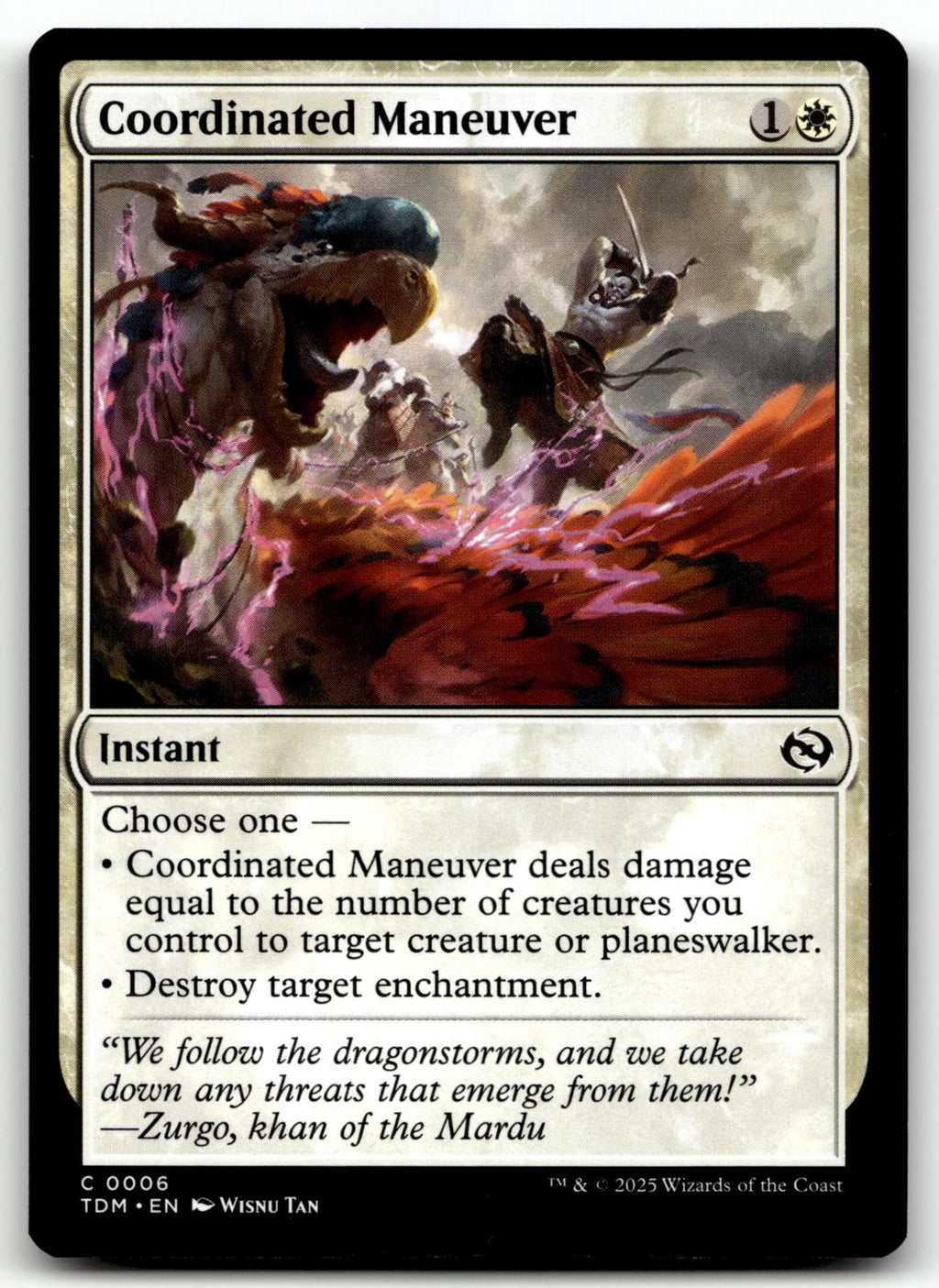 Coordinated Maneuver 6 Common Tarkir: Dragonstorm Magic: The Gathering Near Mint