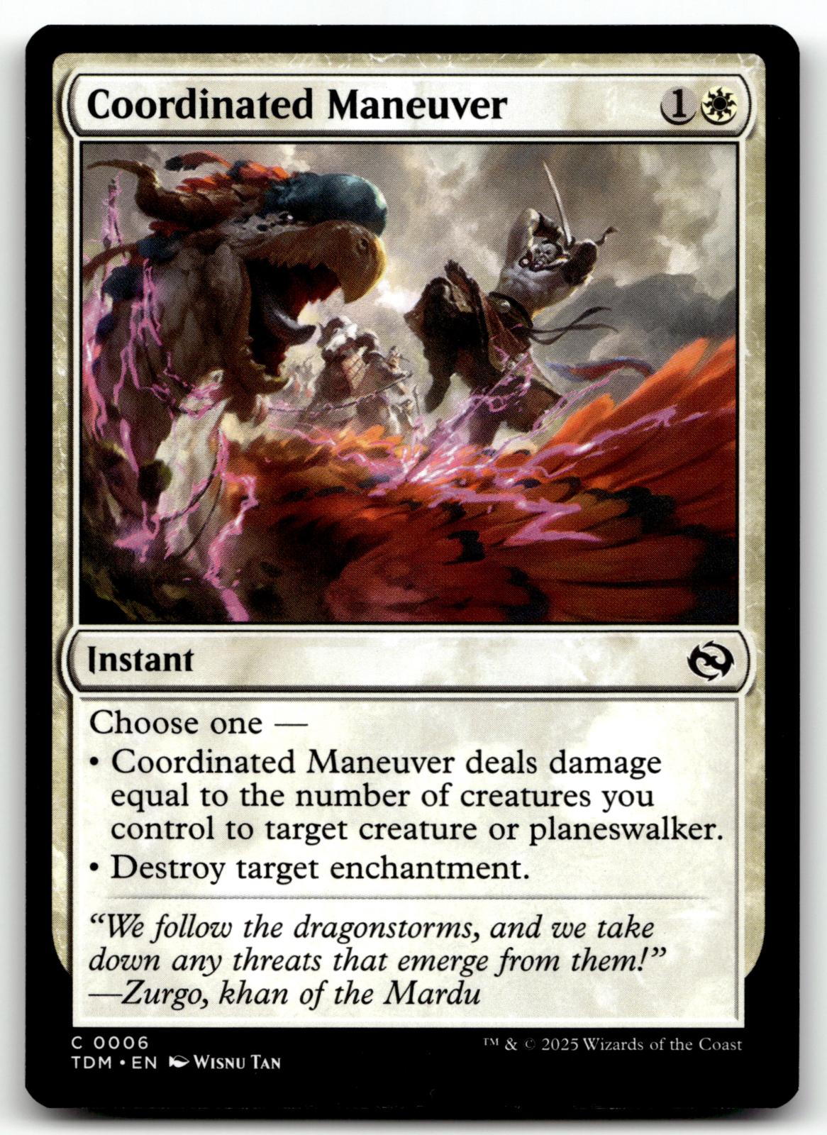 Coordinated Maneuver 6 Common Tarkir: Dragonstorm Magic: The Gathering Near Mint