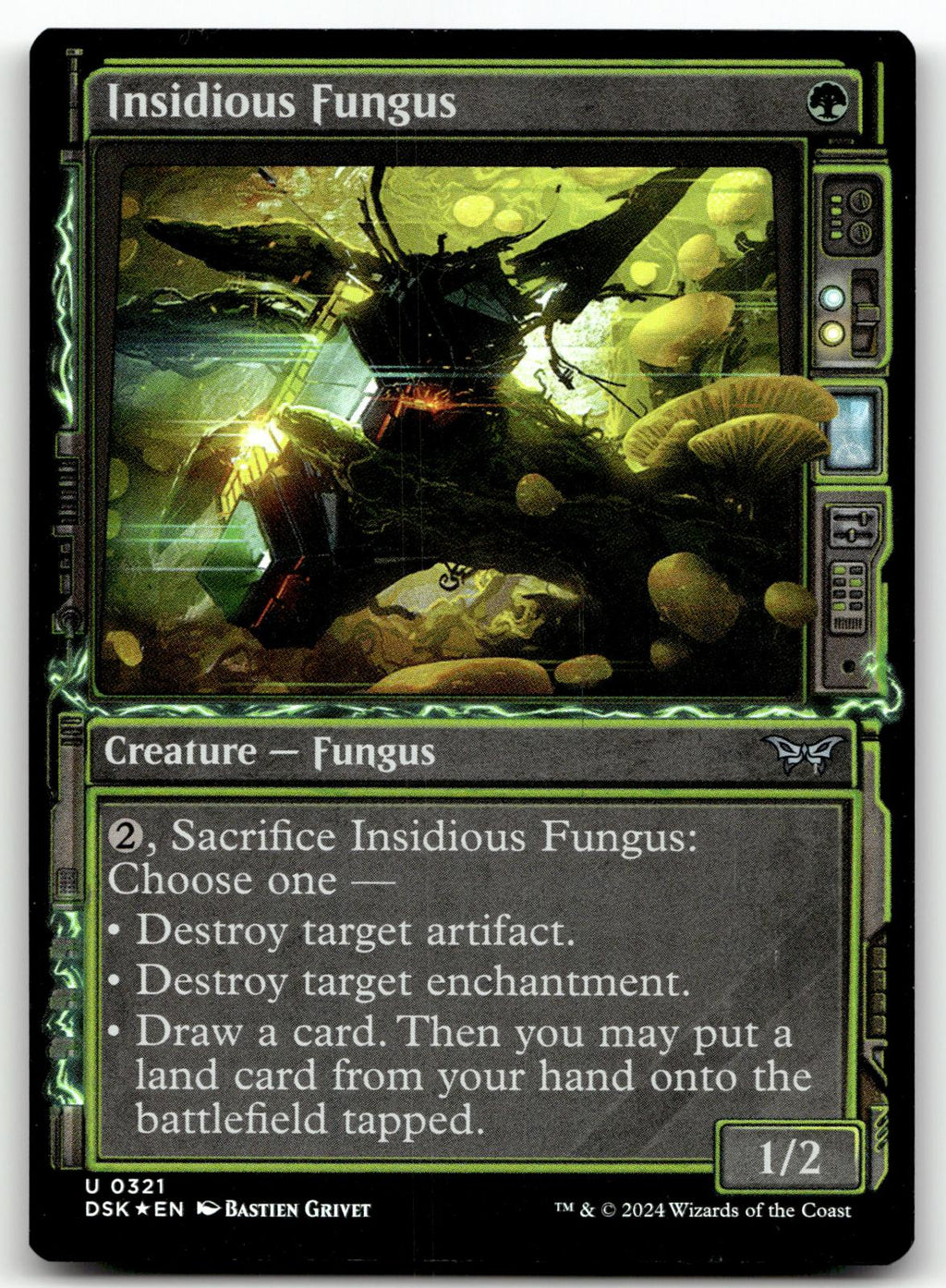 Insidious Fungus (Showcase) 321 Duskmourn: House of Horror Magic: The Gathering Foil NM