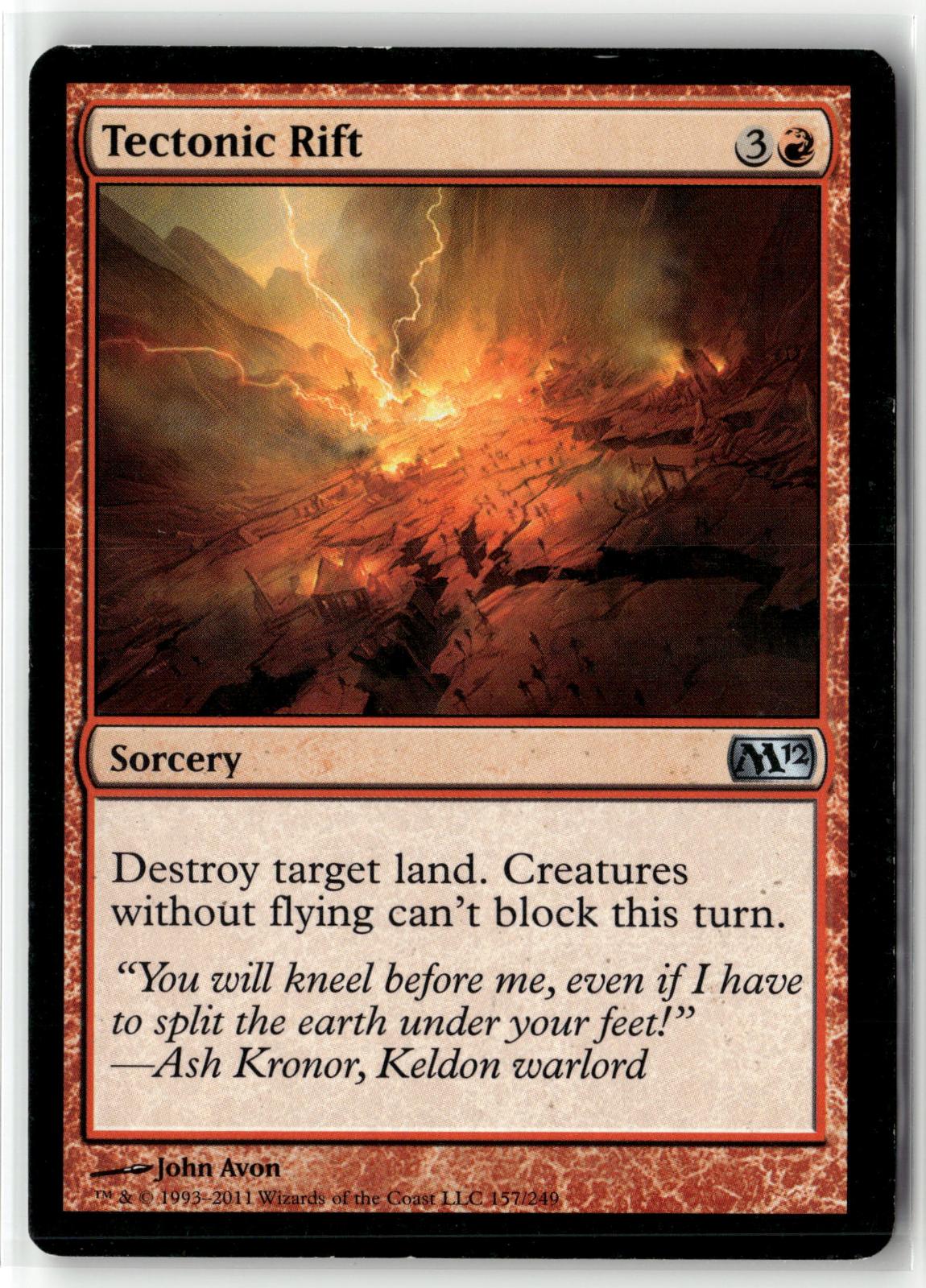 Tectonic Rift 157 Uncommon Magic 2012 (M12) Magic: The Gathering Near Mint