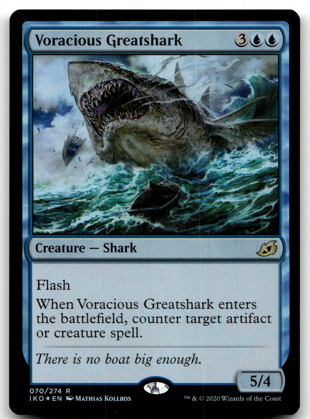 Voracious Greatshark 70 Ikoria: Lair of Behemoths Magic: The Gathering Foil NM