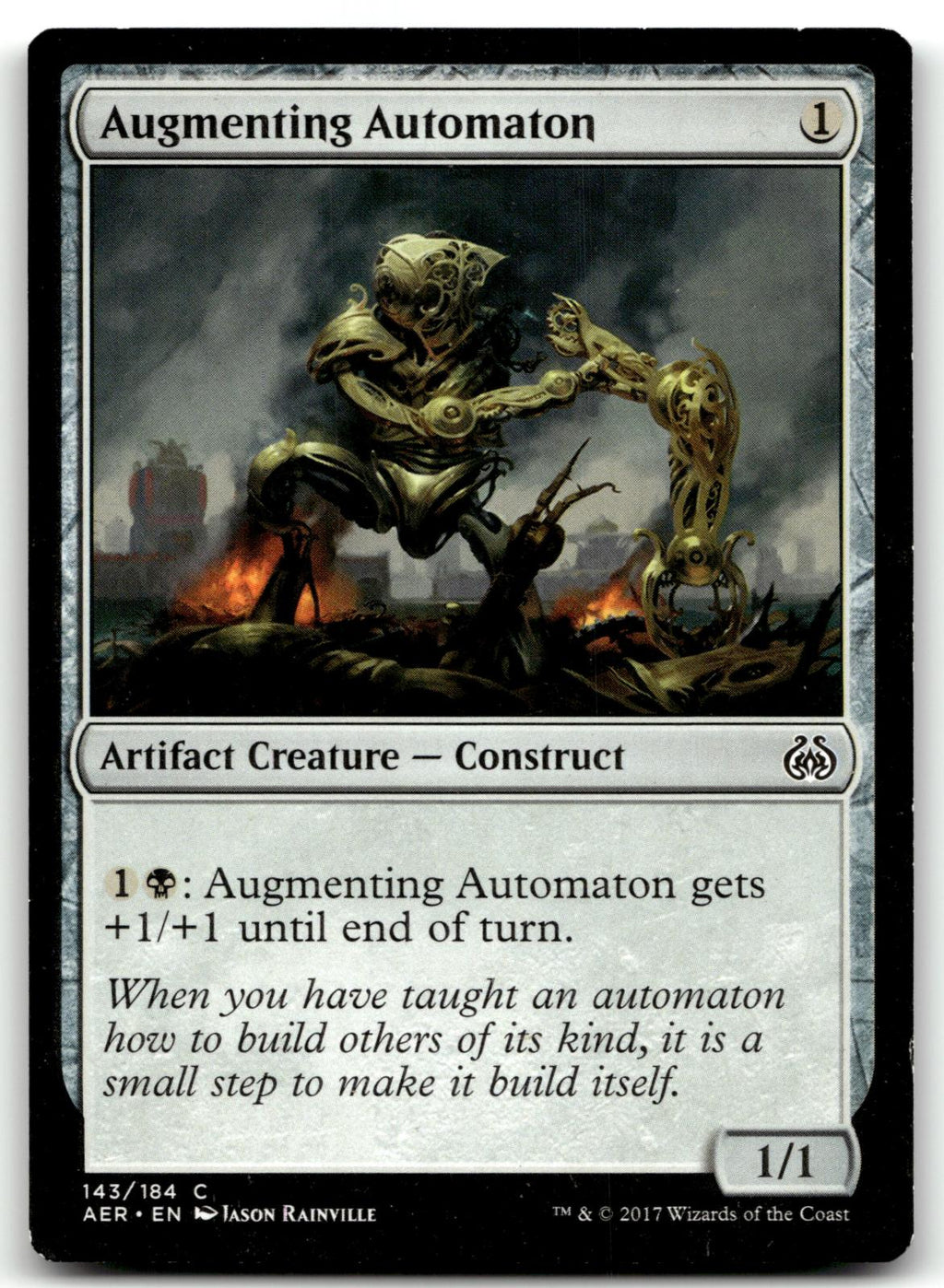 Augmenting Automaton 143 Common Aether Revolt Magic: The Gathering Near Mint