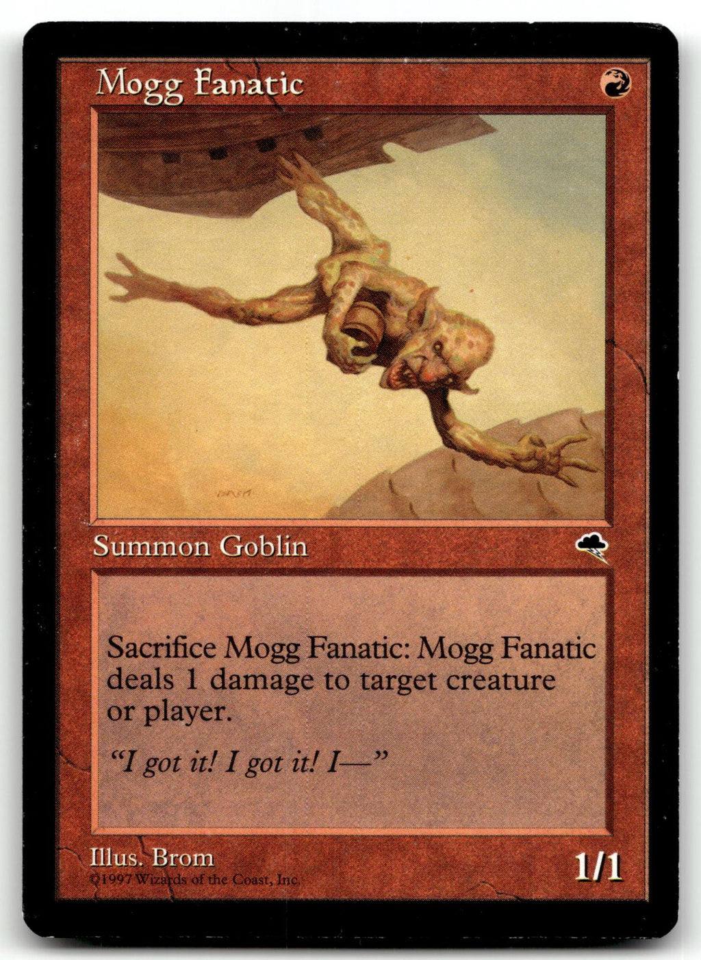 Mogg Fanatic 190 Common Tempest Magic: The Gathering Near Mint