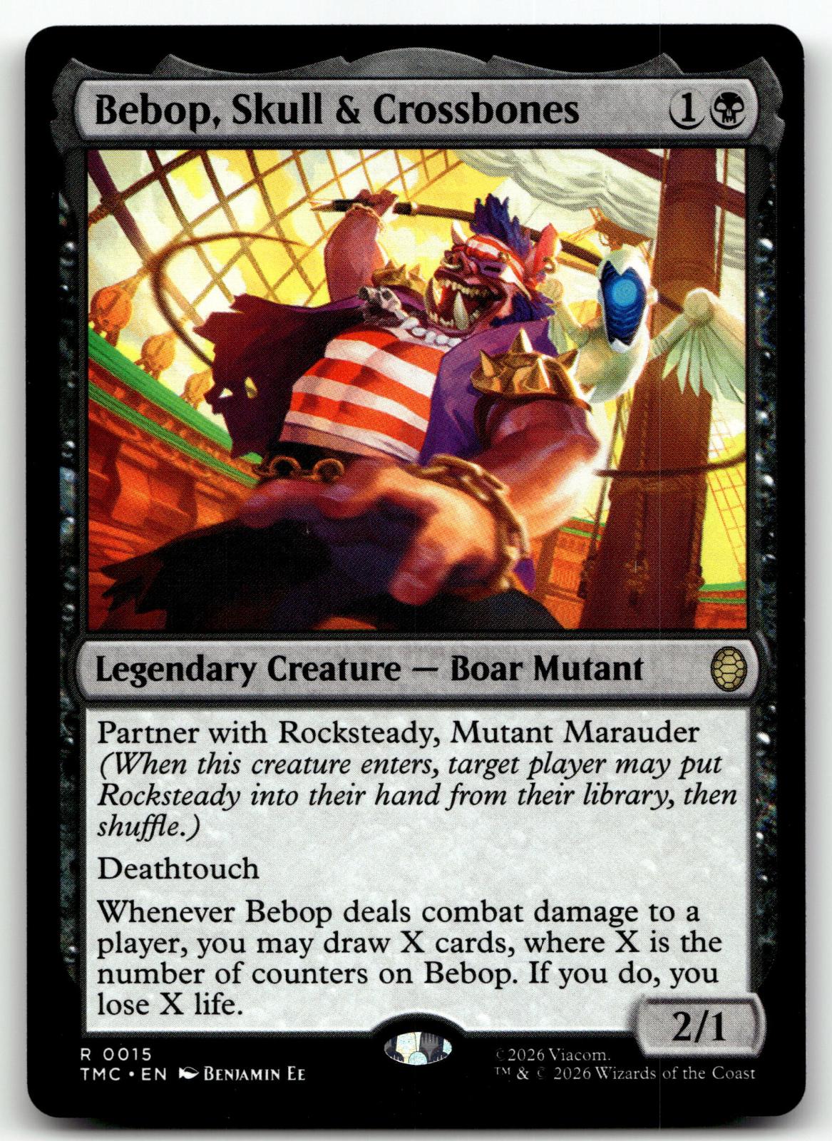 Bebop, Skull & Crossbones 15 Commander: Teenage Mutant Ninja Turtles Magic: