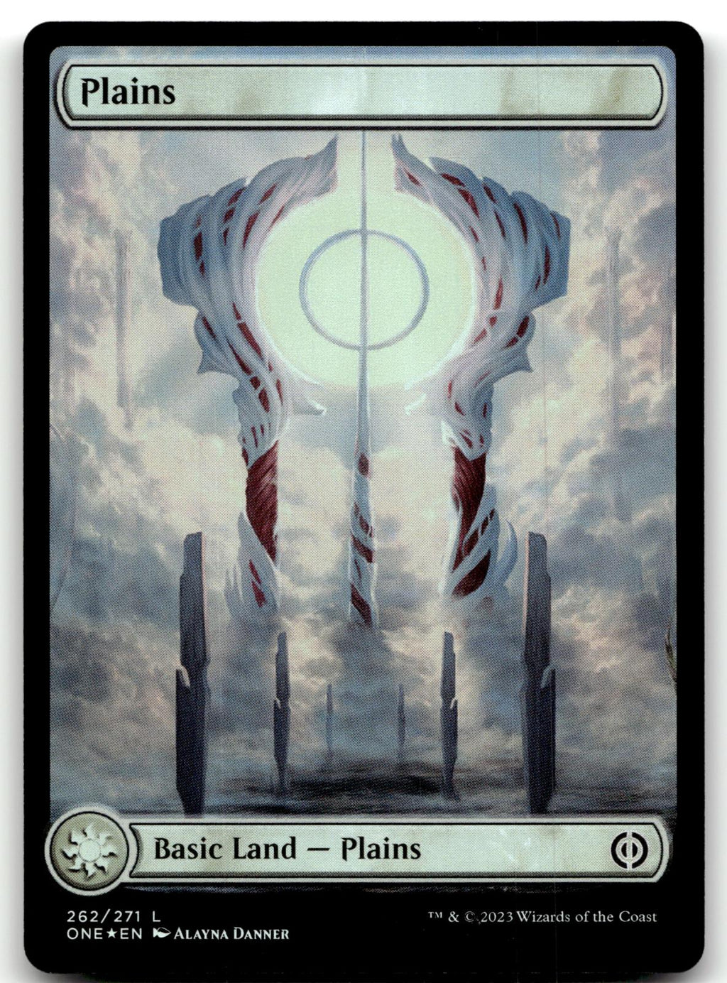 Plains (262) - Full Art 262 Phyrexia: All Will Be One Magic: The Gathering Foil NM