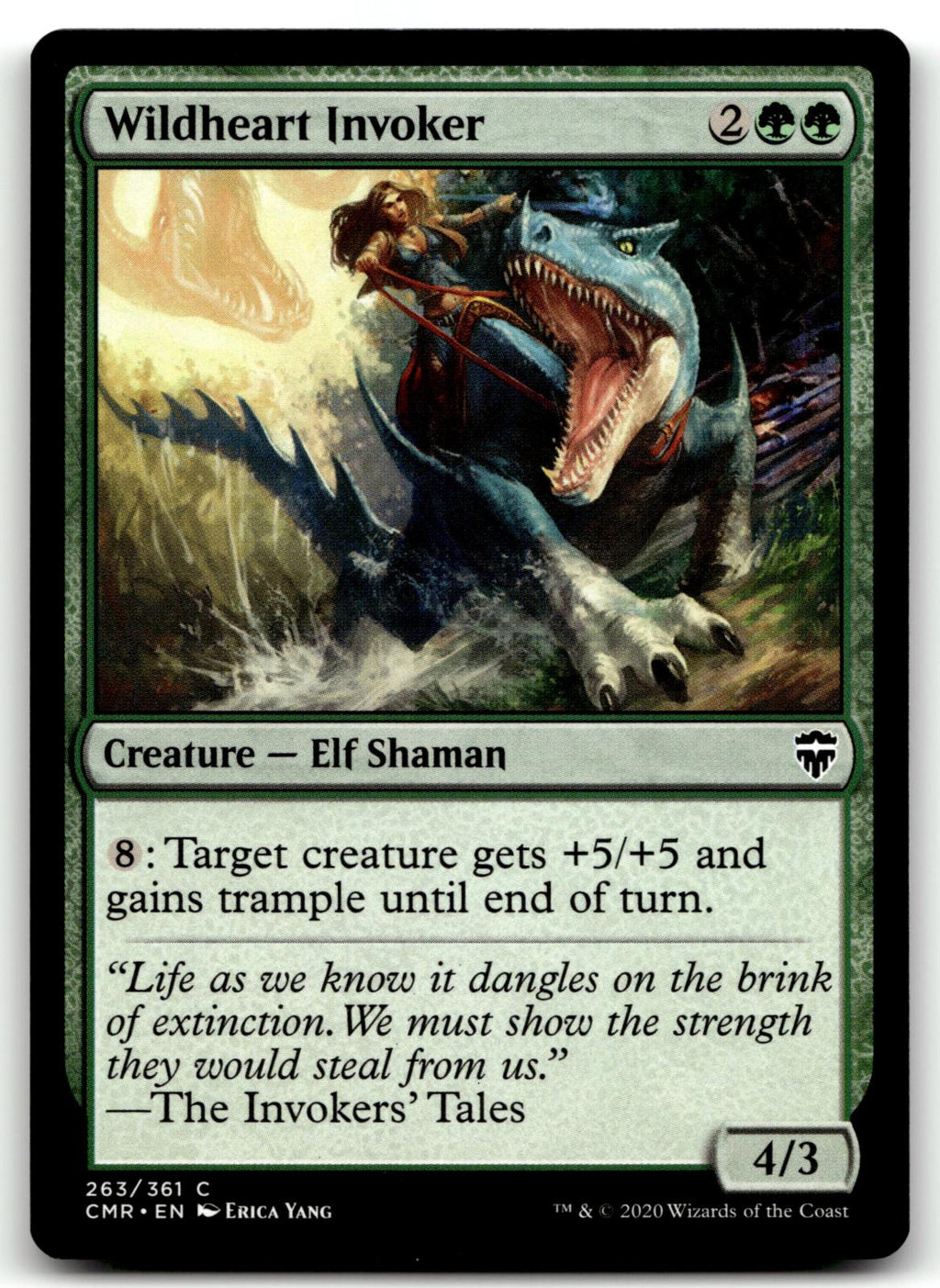 Wildheart Invoker 263 Common Commander Legends Magic: The Gathering Near Mint