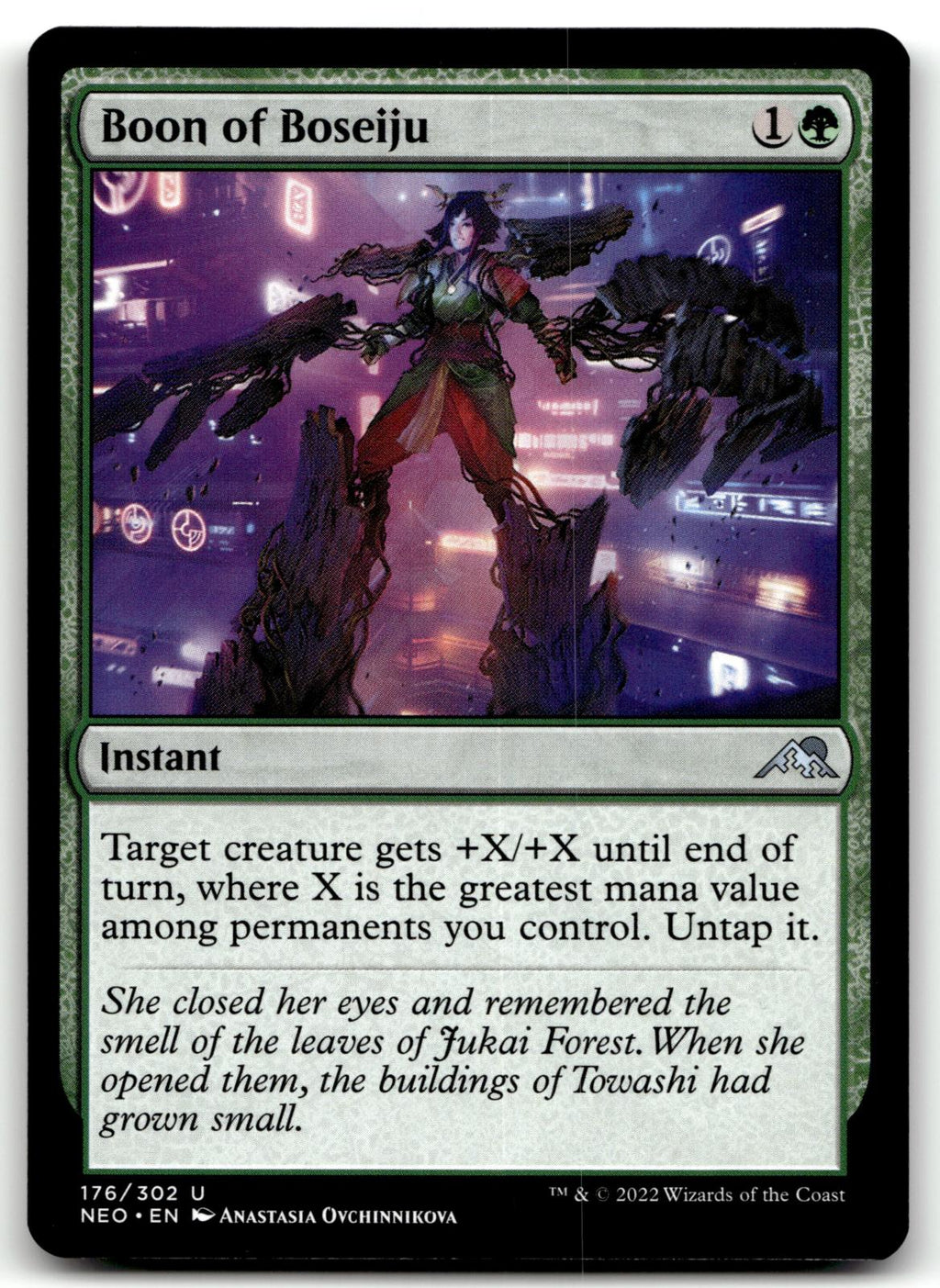 Boon of Boseiju 176 Uncommon Kamigawa: Neon Dynasty Magic: The Gathering NM