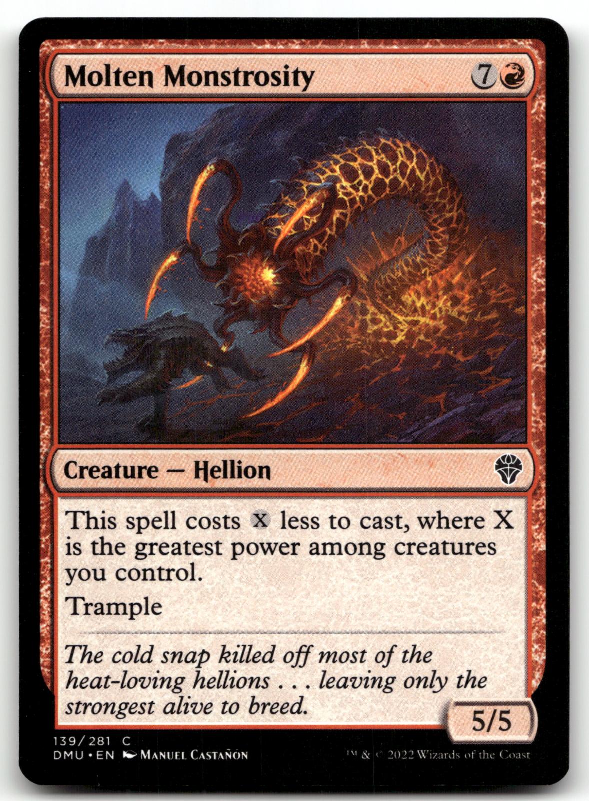 Molten Monstrosity 139 Common Dominaria United Magic: The Gathering Near Mint