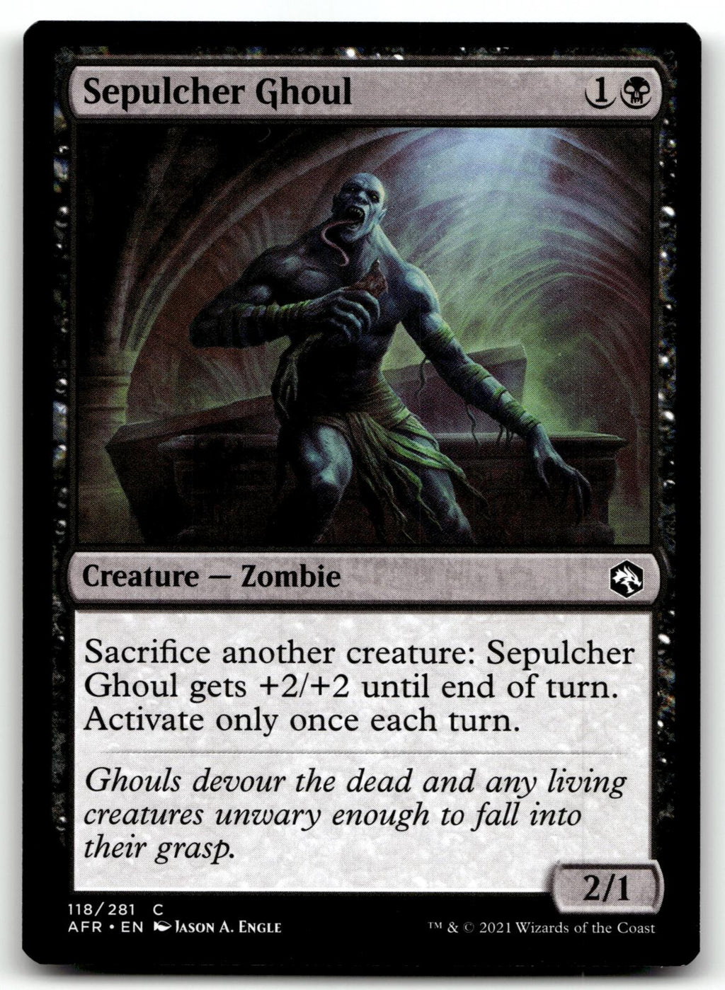 Sepulcher Ghoul 118 Adventures in the Forgotten Realms Magic: The Gathering NM