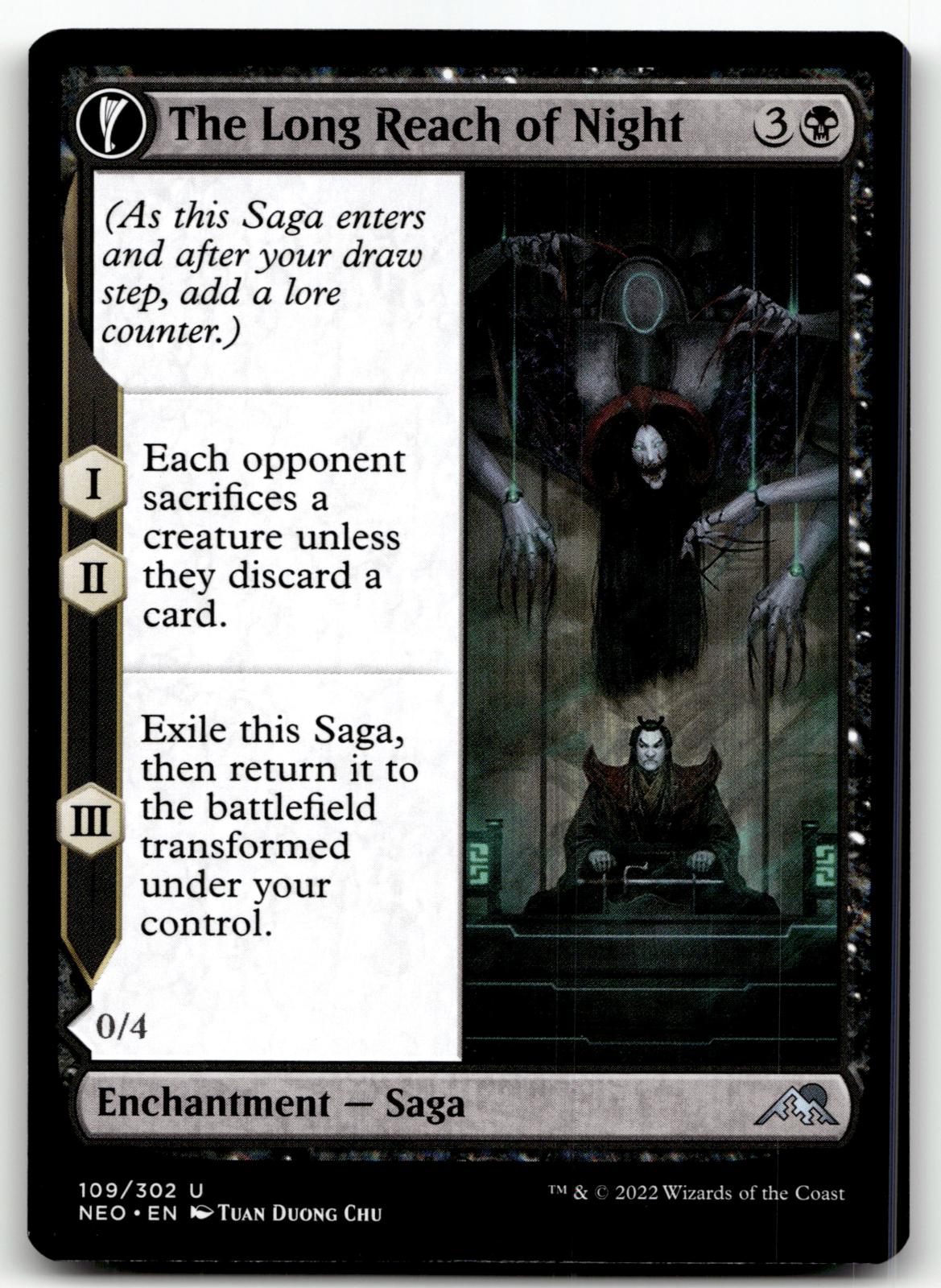 The Long Reach of Night 109 Kamigawa: Neon Dynasty Magic: The Gathering NM