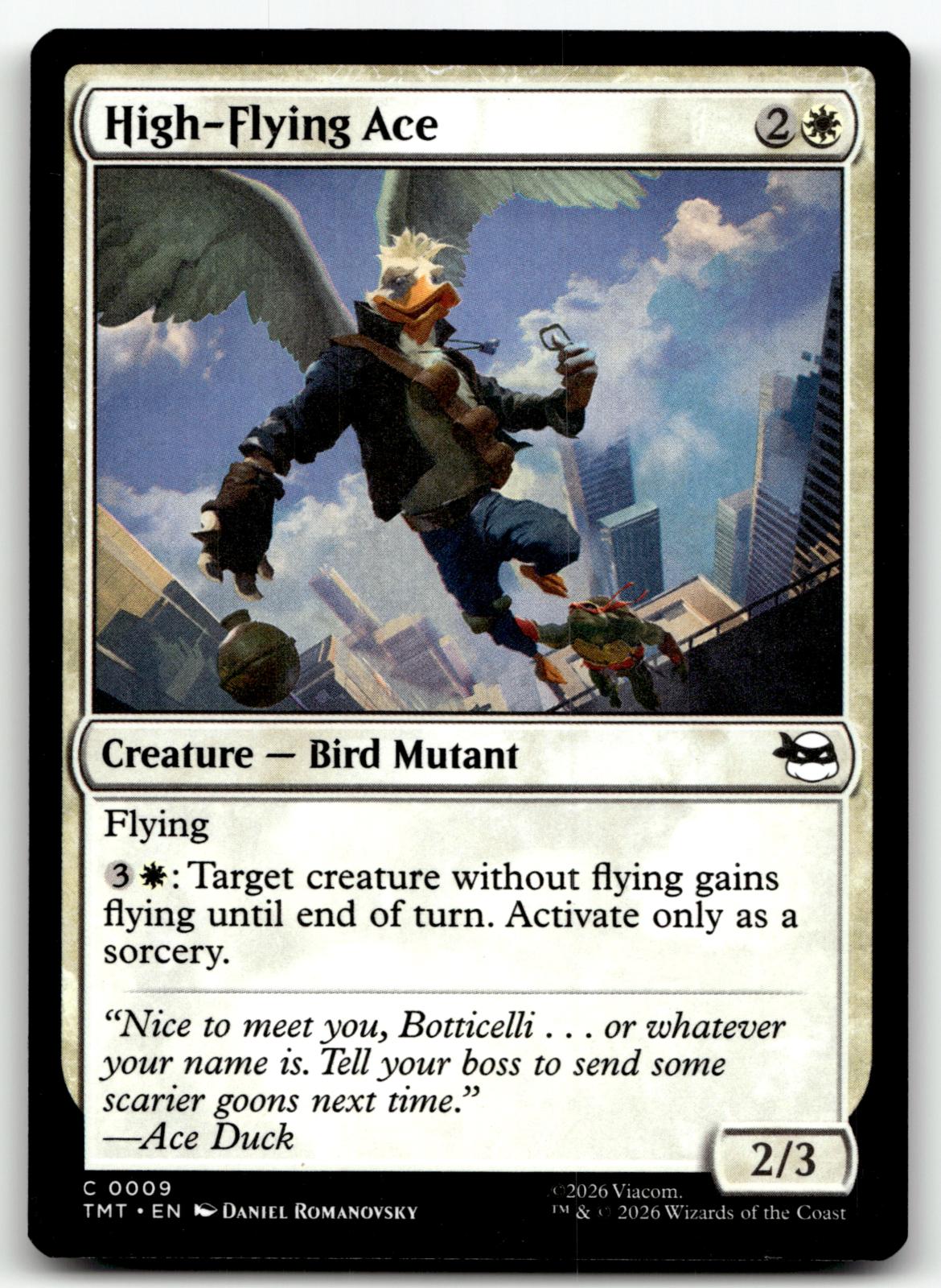 High-Flying Ace 0009 Common Teenage Mutant Ninja Turtles Magic: The Gathering NM