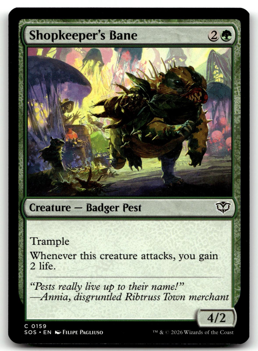 Shopkeeper's Bane 159 Common Secrets of Strixhaven Magic: The Gathering NM