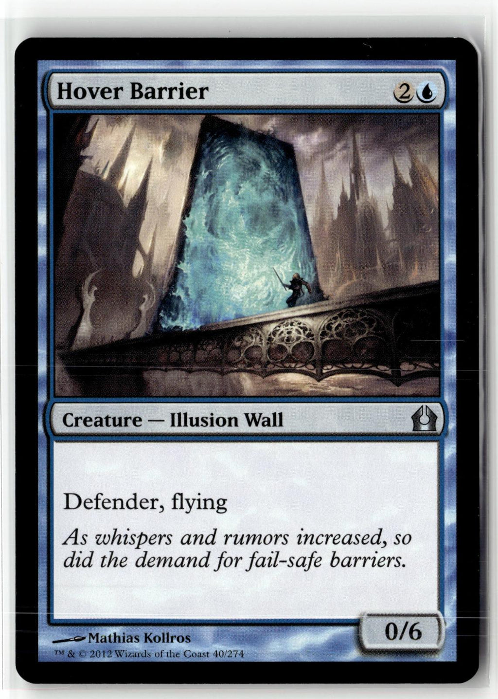 Hover Barrier 40 Uncommon Return to Ravnica Magic: The Gathering Near Mint