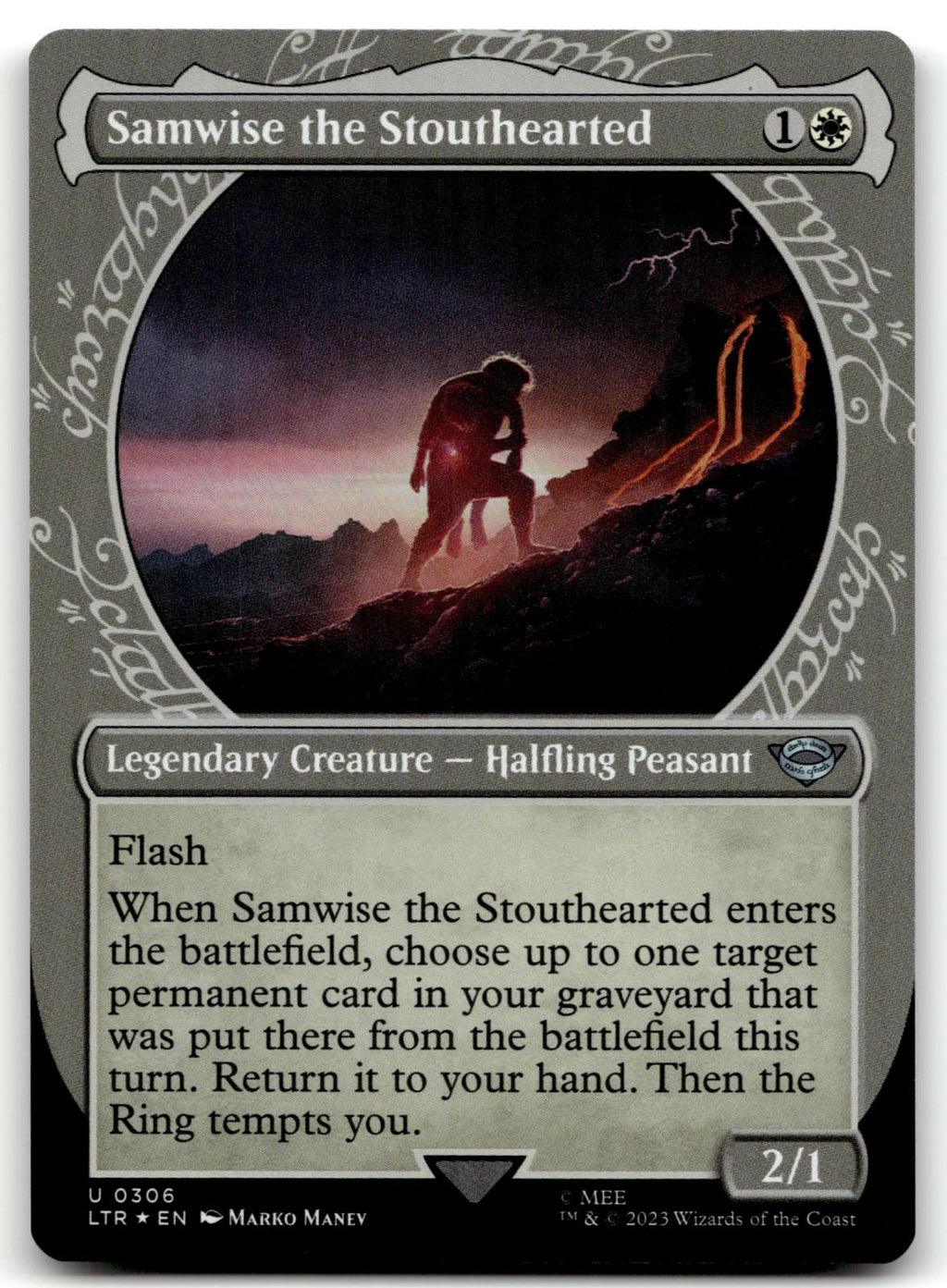 Samwise the Stouthearted (Showcase) 306 Universes Beyond: The Lord of the Rings: Tales of Middle-earth Magic: The Gathering Foil NM