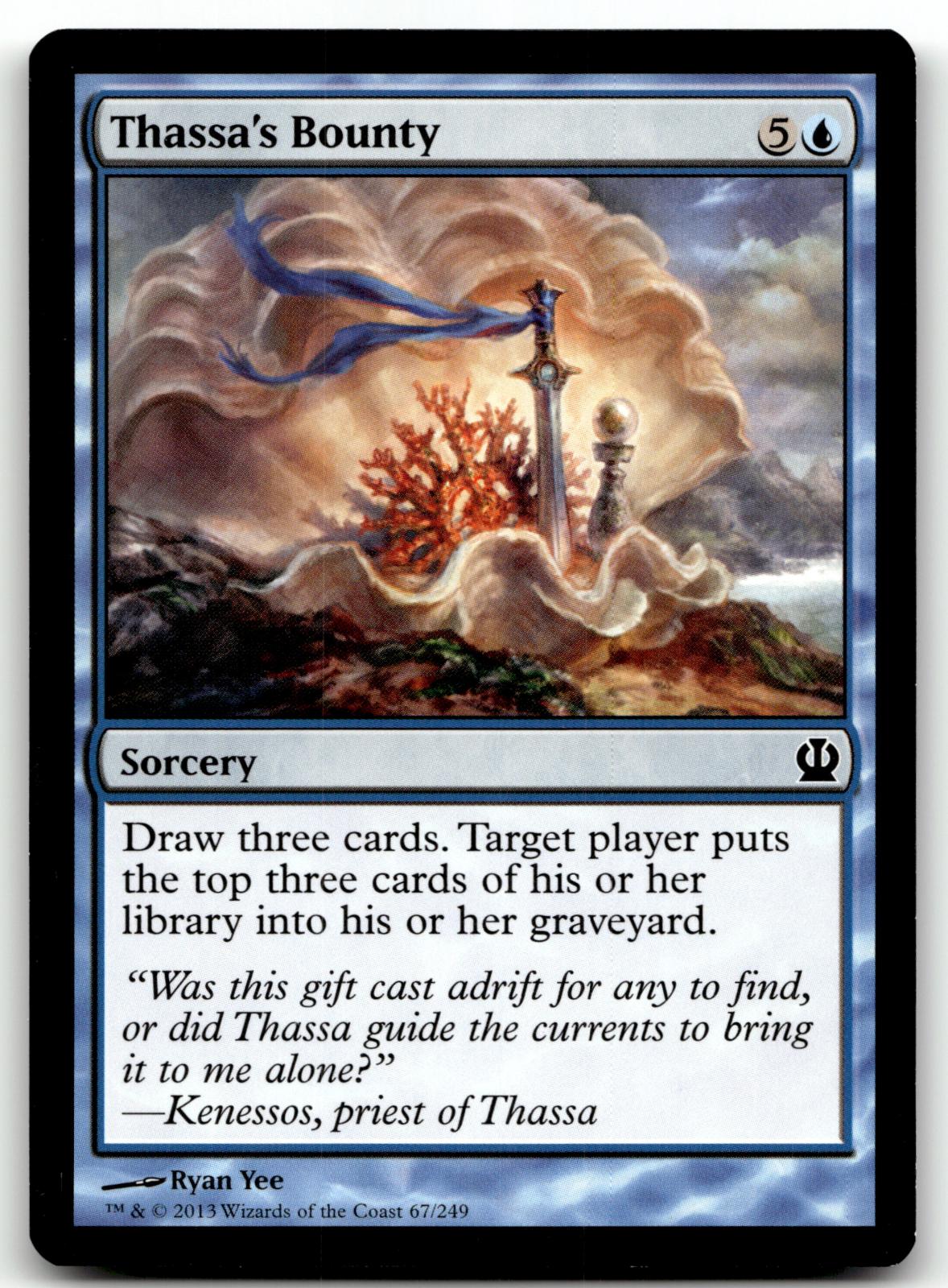 Thassa's Bounty 67 Common Theros Magic: The Gathering Near Mint
