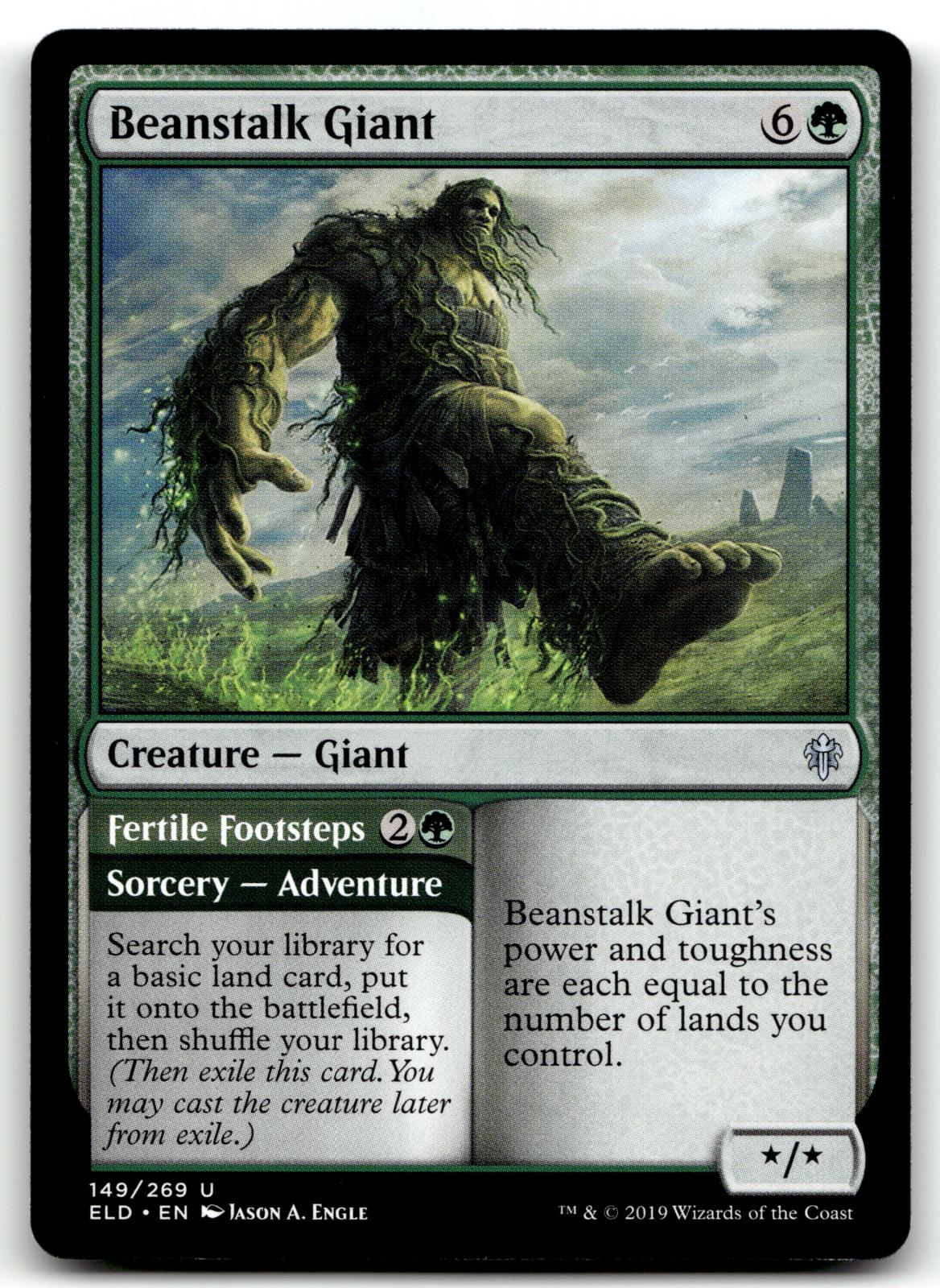 Beanstalk Giant 149 Uncommon Throne of Eldraine Magic: The Gathering Near Mint