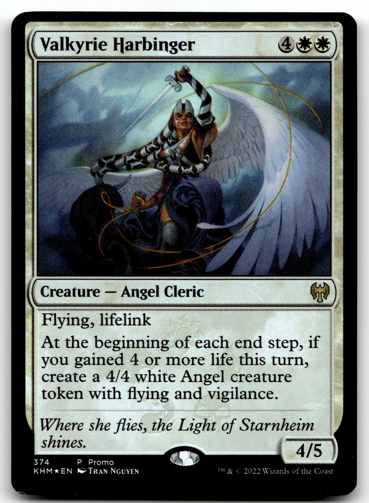 Valkyrie Harbinger 374 Rare Kaldheim Magic: The Gathering Near Mint