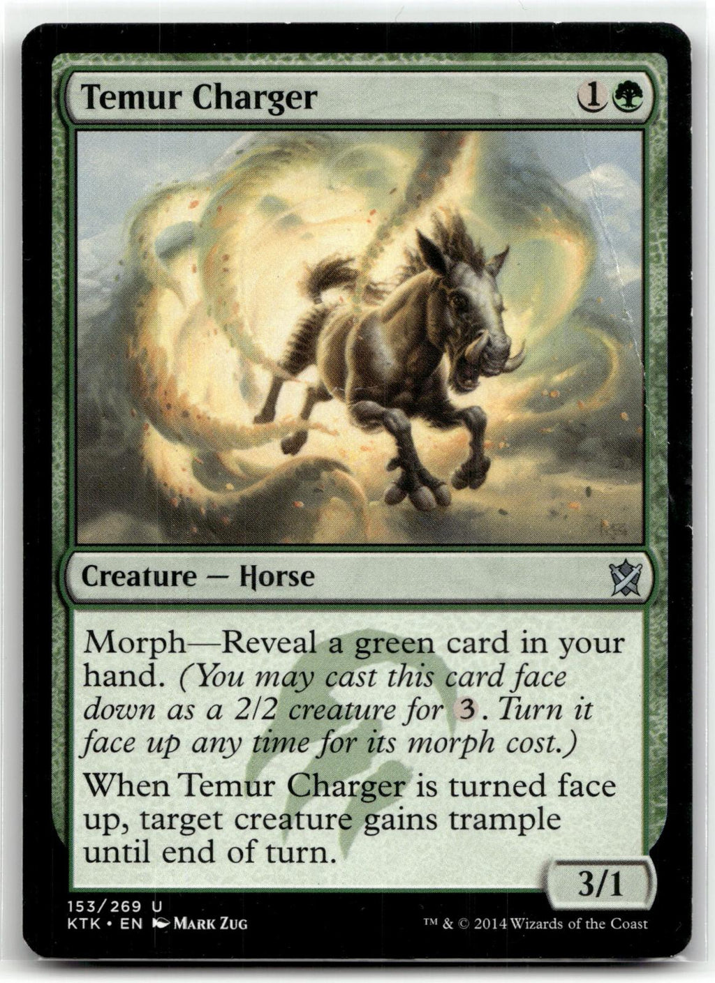 Temur Charger 153 Uncommon Khans of Tarkir Magic: The Gathering Near Mint