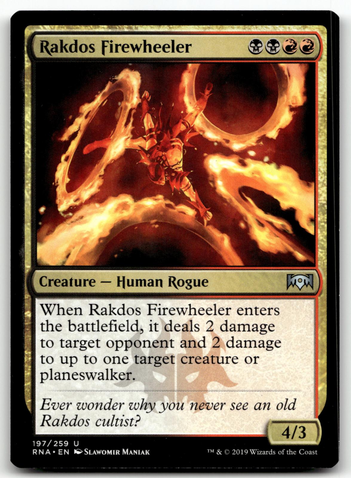 Rakdos Firewheeler 197 Uncommon Ravnica Allegiance Magic: The Gathering NM