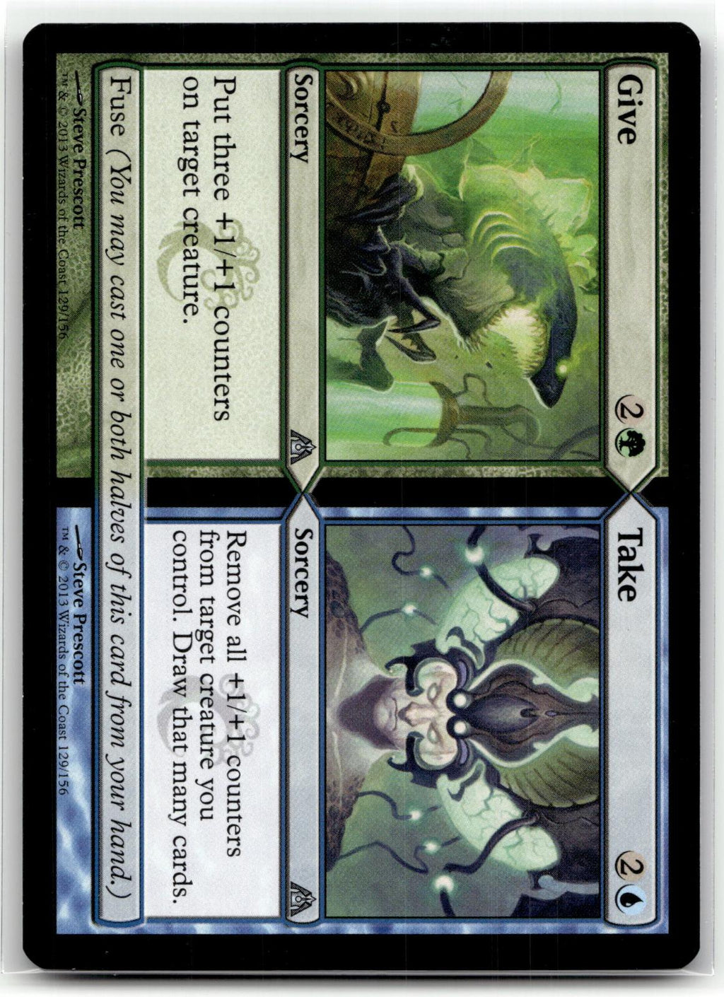 Give // Take 129 Uncommon Dragon's Maze Magic: The Gathering Near Mint