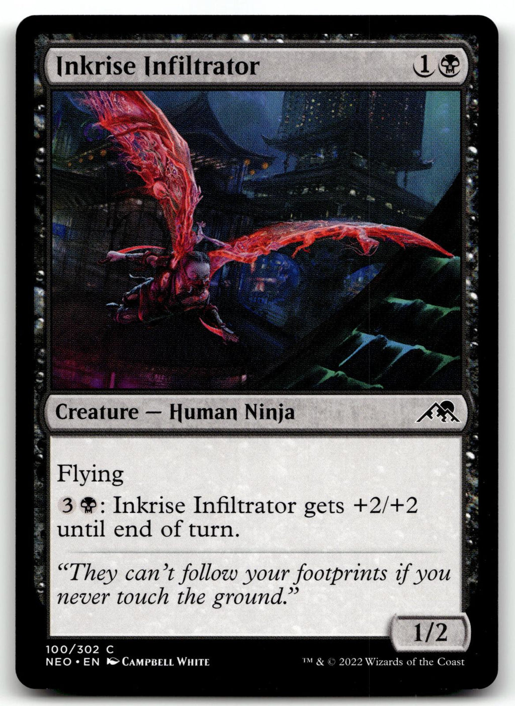 Inkrise Infiltrator 100 Common Kamigawa: Neon Dynasty Magic: The Gathering NM