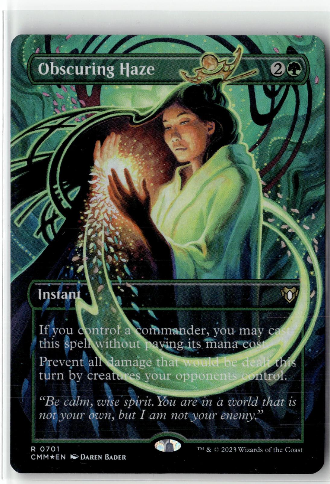 Obscuring Haze (Borderless) 701 Commander Masters Magic: The Gathering Foil NM