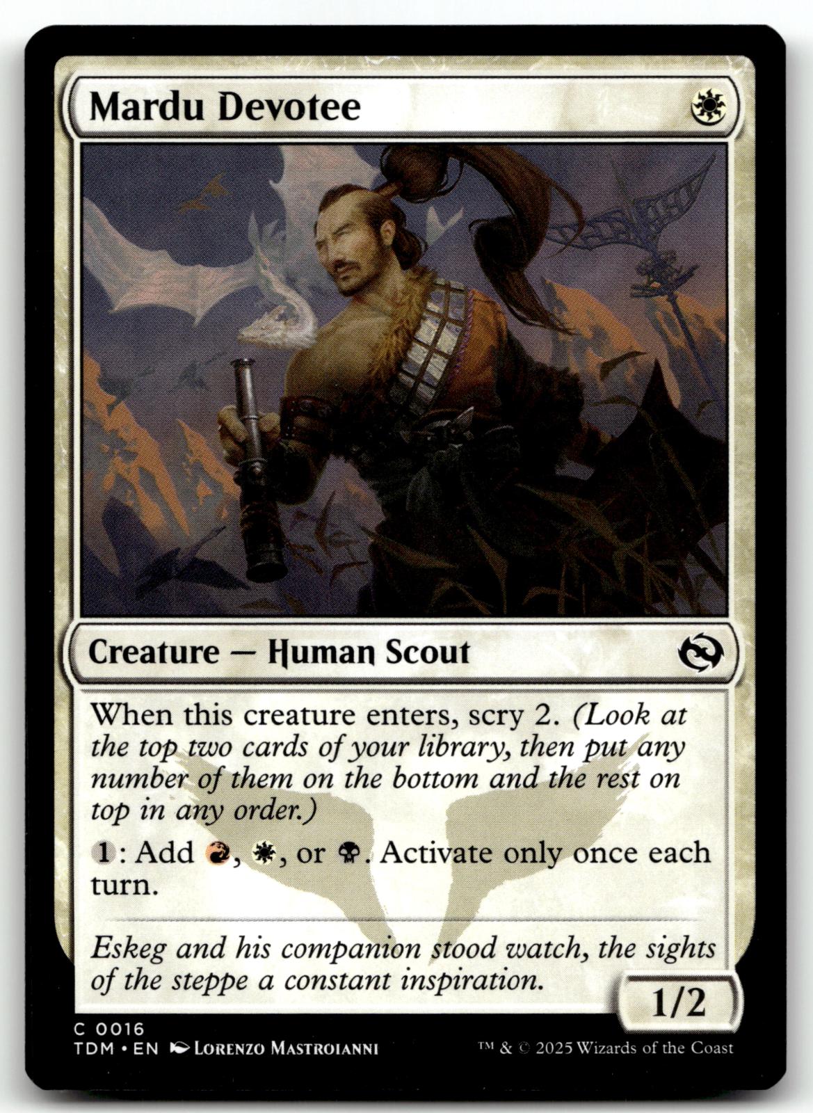 Mardu Devotee 16 Common Tarkir: Dragonstorm Magic: The Gathering Near Mint
